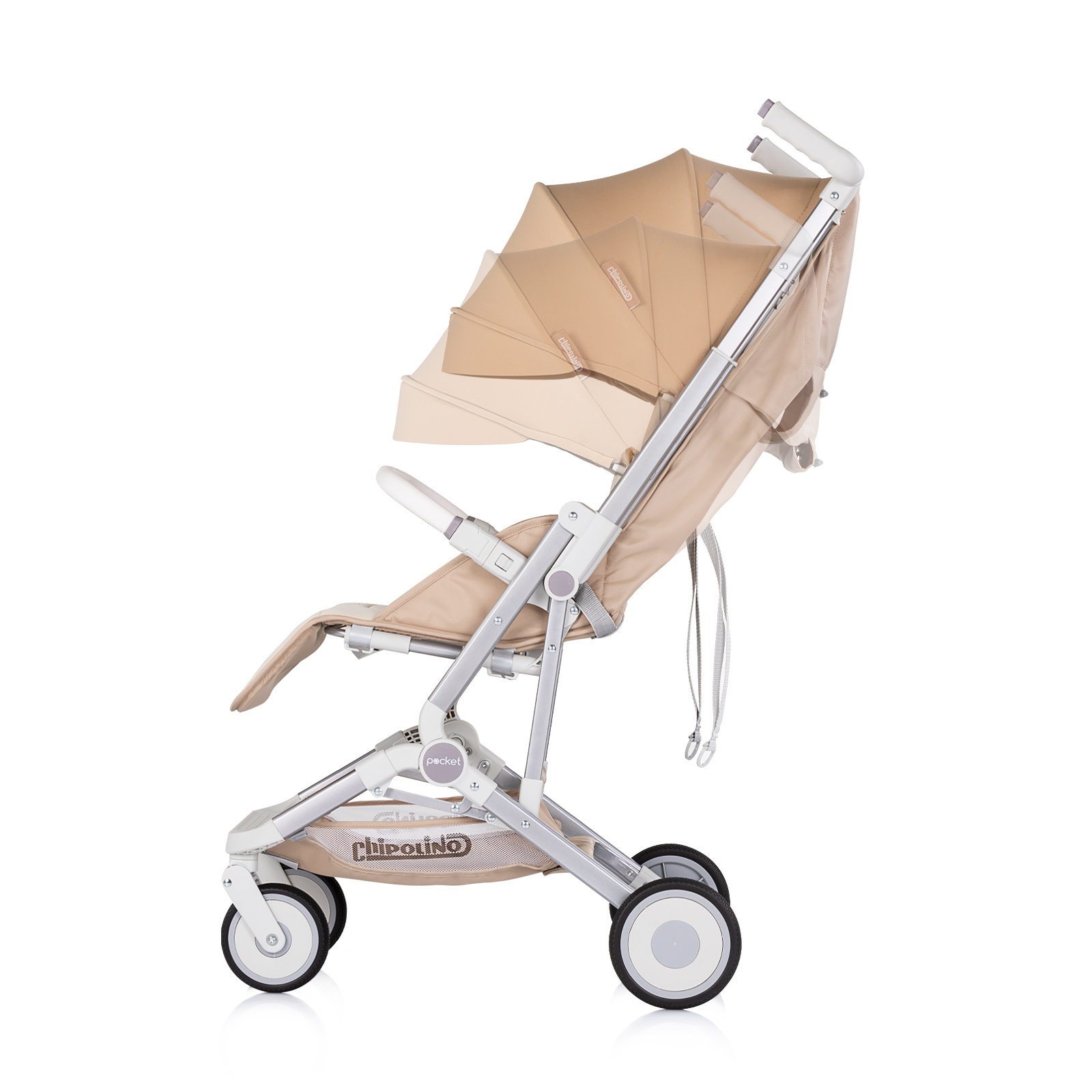 Детска количка Chipolino Pocket до 22 кг, лате