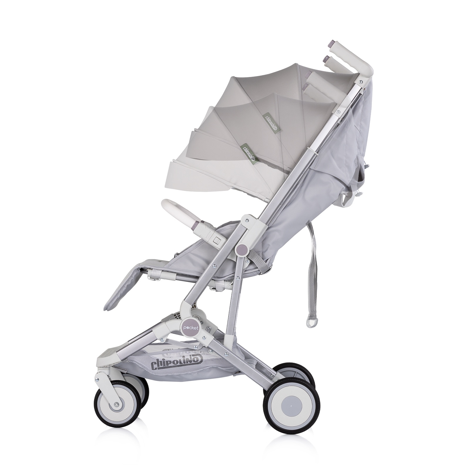 Детска количка Chipolino Pocket до 22 кг, платина