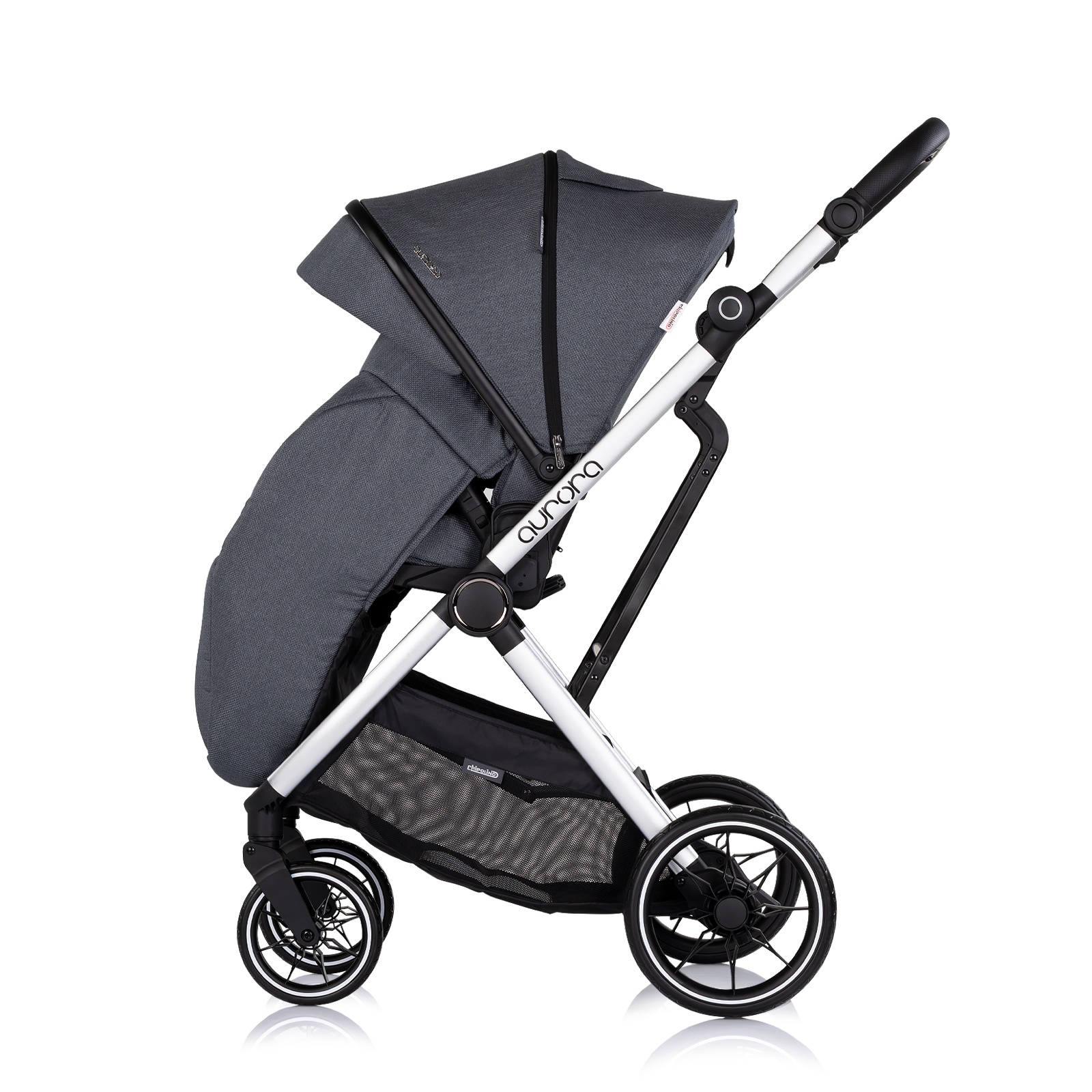 Детска количка 3 в 1 Chipolino Aurora, тъмносива