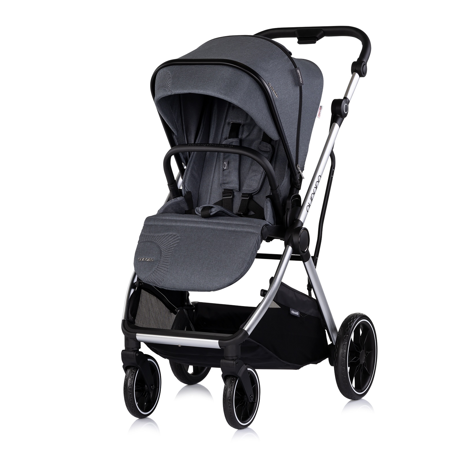 Детска количка 3 в 1 Chipolino Aurora, тъмносива