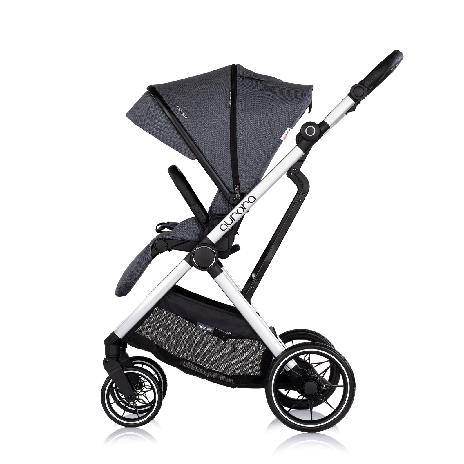 Детска количка 3 в 1 Chipolino Aurora, тъмносива