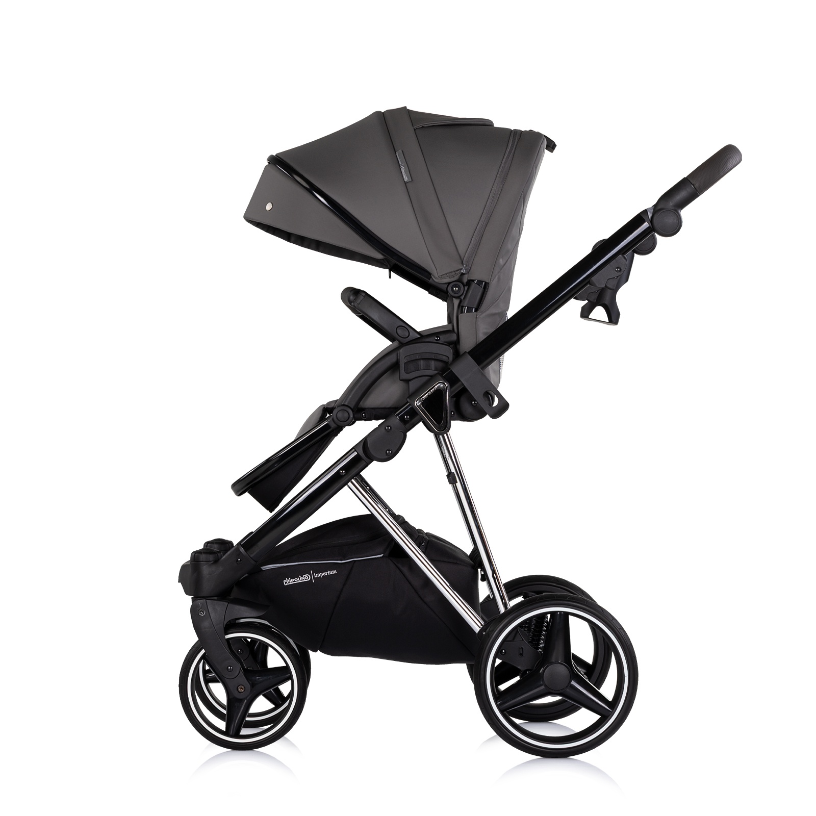 Детска количка 3 в 1 Chipolino Imperium, тъмносива