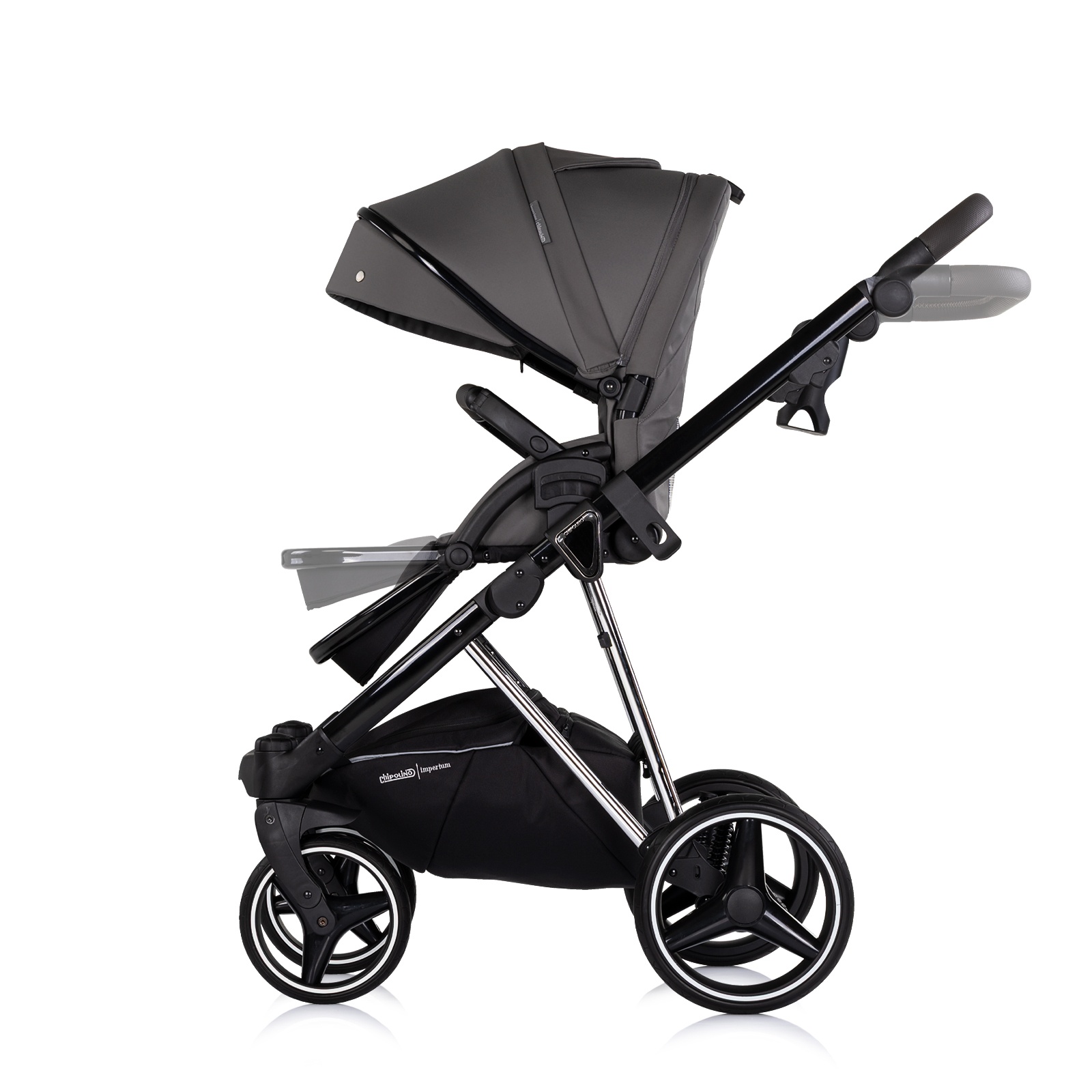 Детска количка 3 в 1 Chipolino Imperium, тъмносива