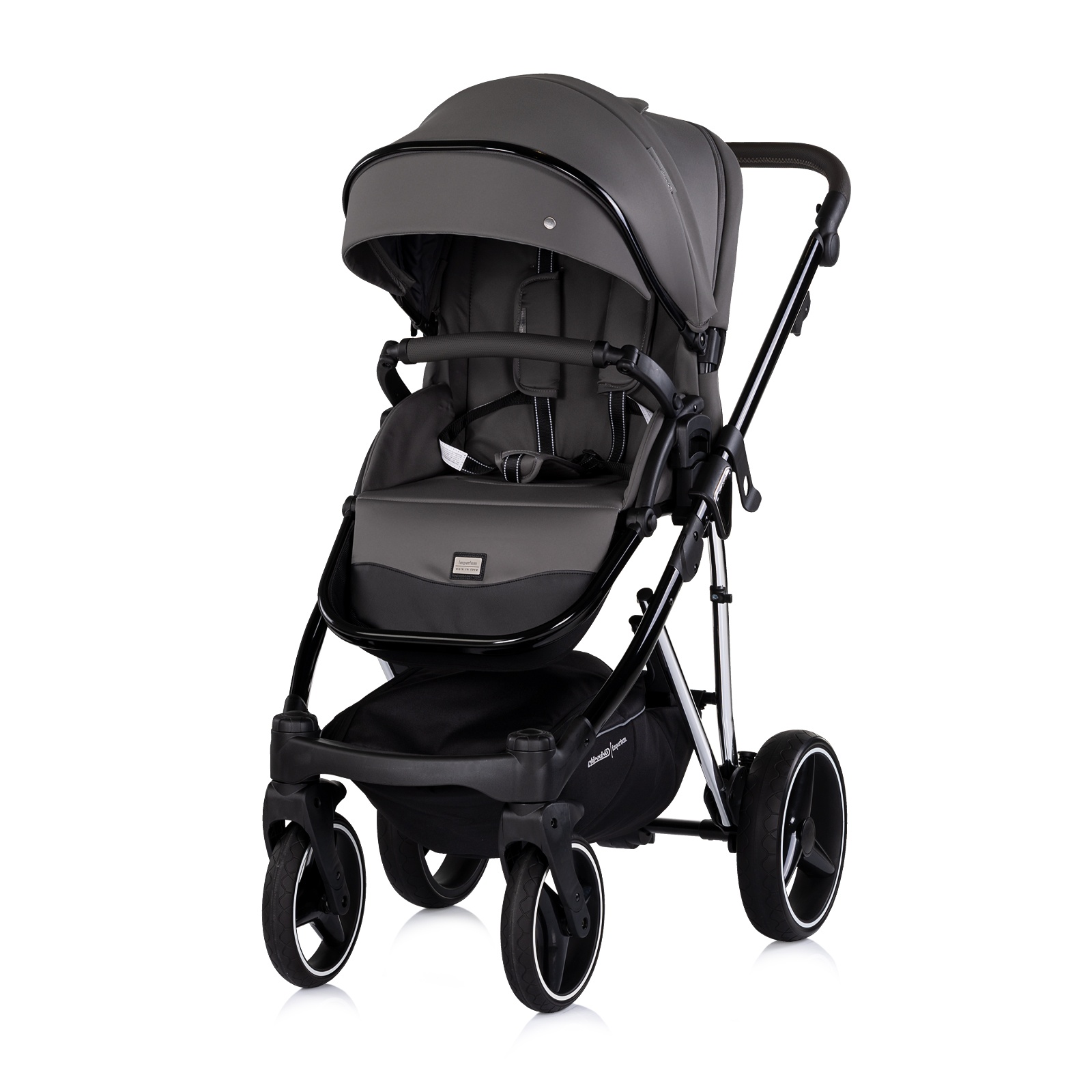 Детска количка 3 в 1 Chipolino Imperium, тъмносива