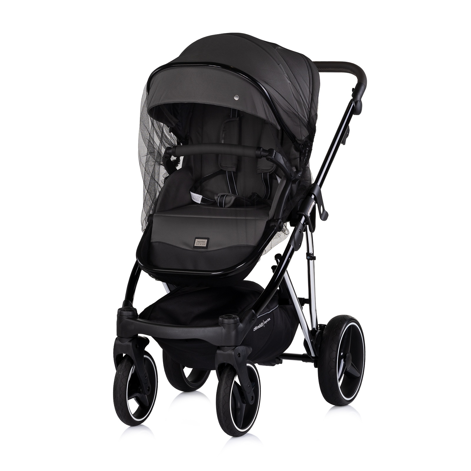 Детска количка 3 в 1 Chipolino Imperium, тъмносива