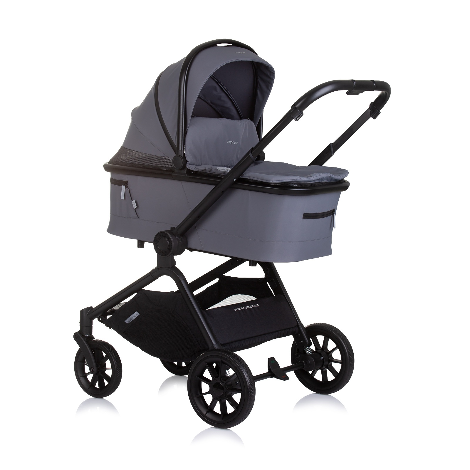 Детска количка 3 в 1 Chipolino Magnum, антрацит — снимка 3