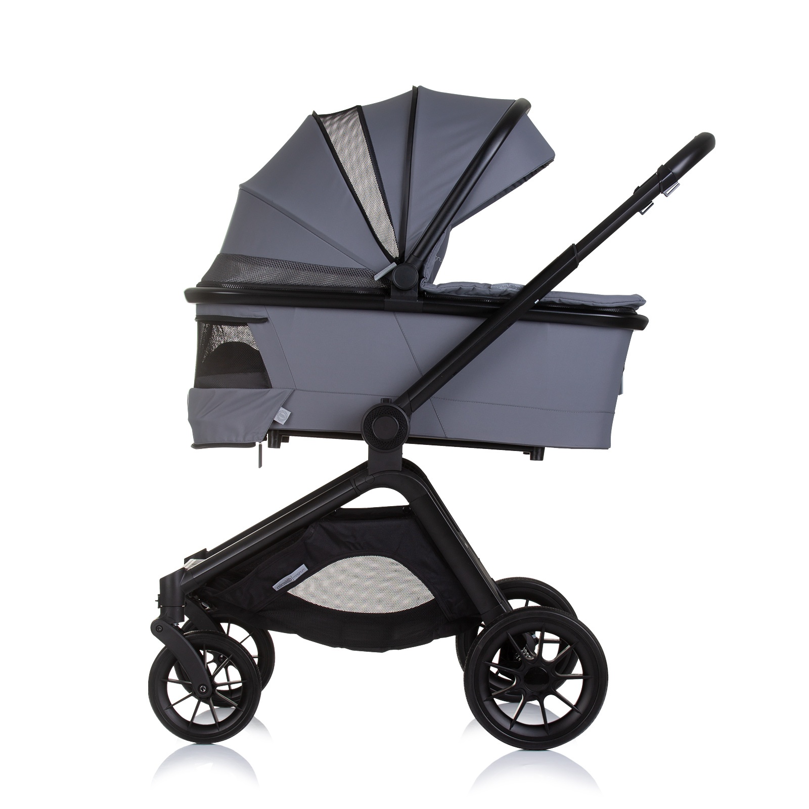 Детска количка 3 в 1 Chipolino Magnum, антрацит — снимка 5