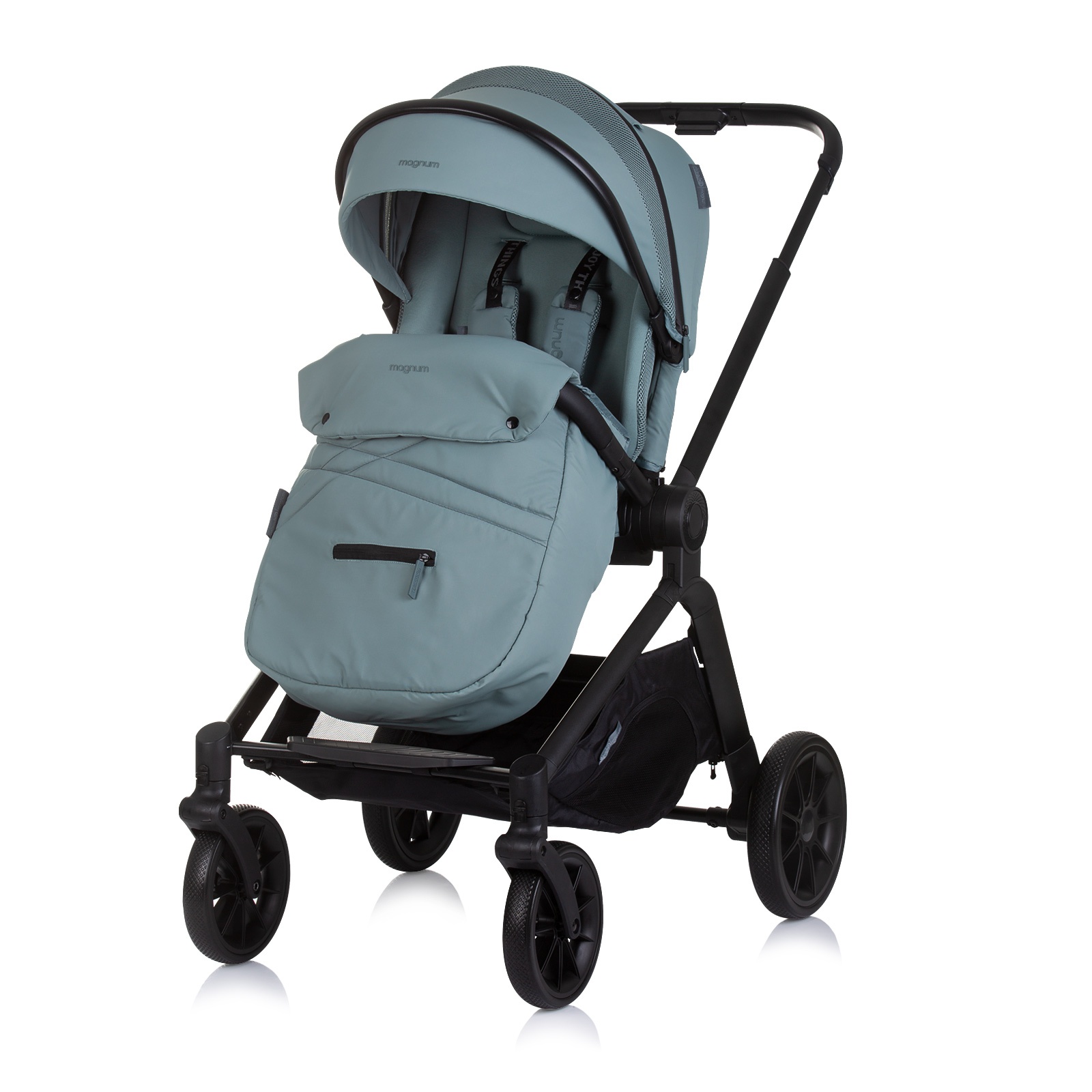 Детска количка 3 в 1 Chipolino Magnum, босилек — снимка 7
