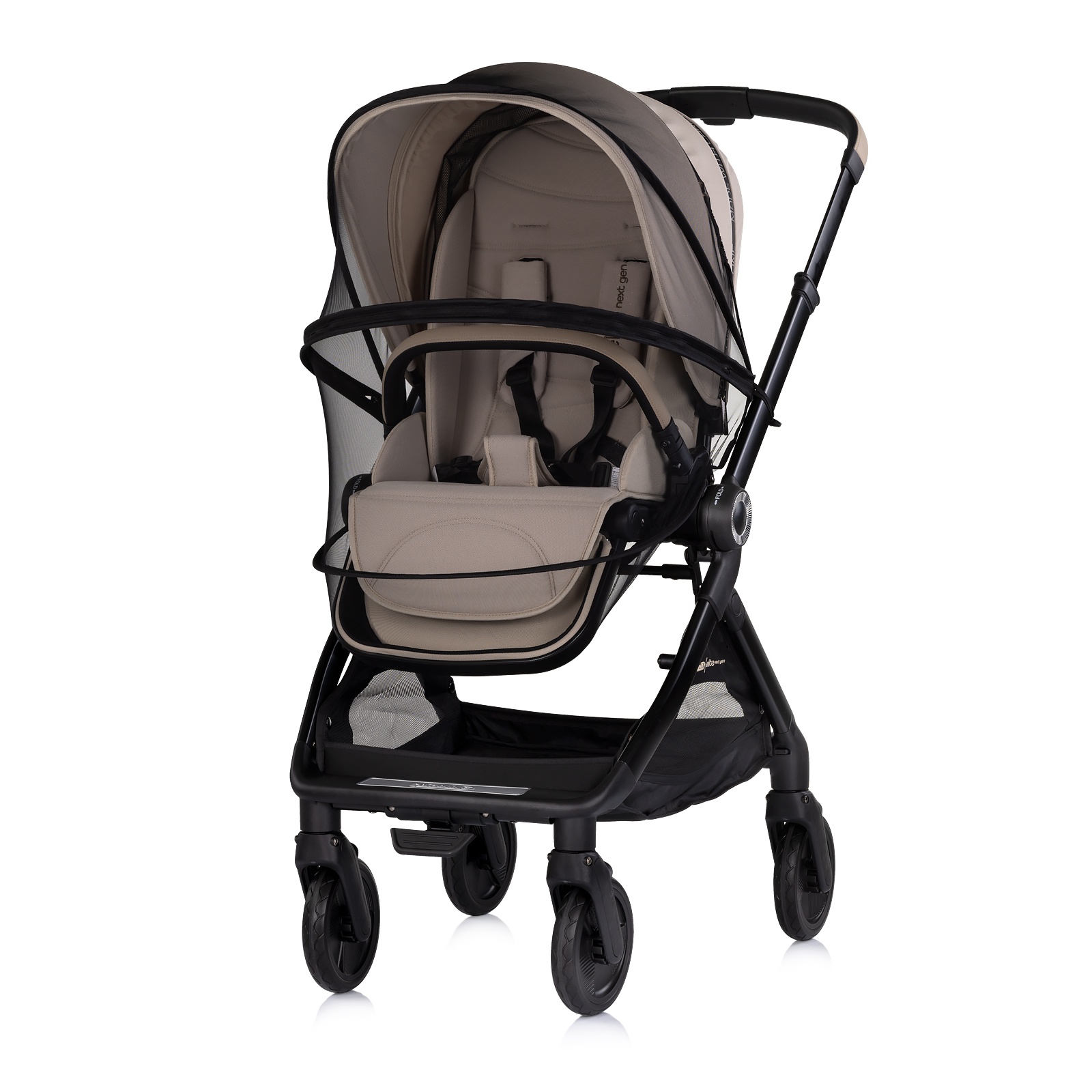 Детска количка Chipolino Elite Next Gen до 22 кг, лате — снимка 9