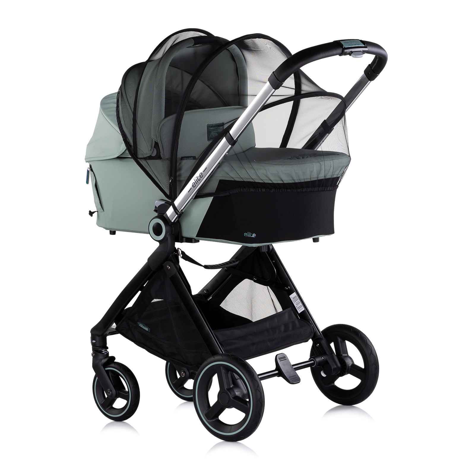 Детска количка 3 в 1 Chipolino Elite до 22 кг, босилек — снимка 4