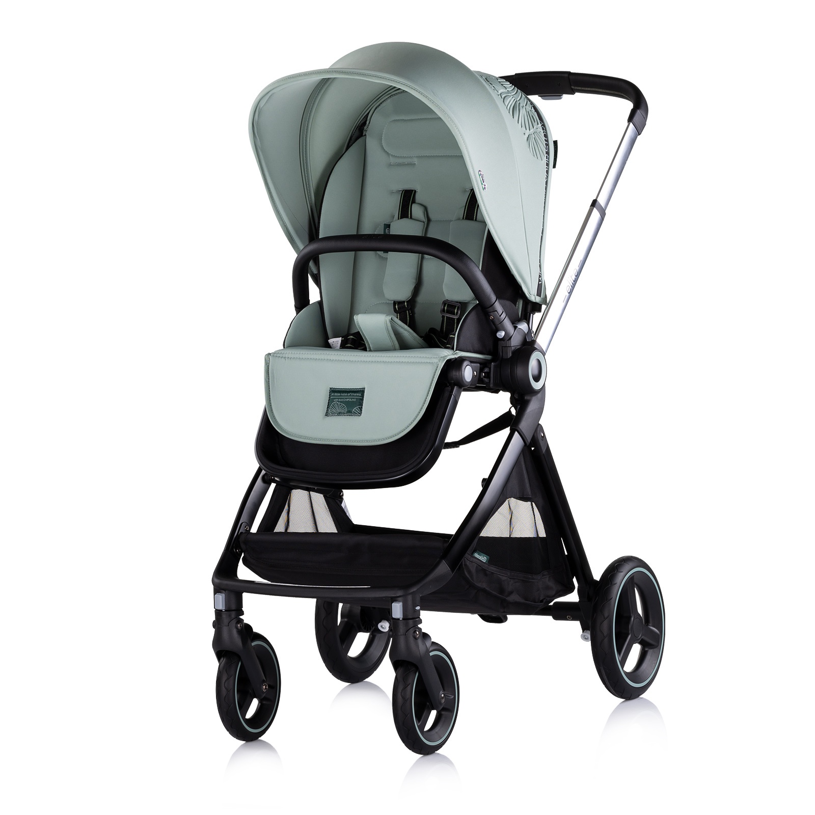 Детска количка 3 в 1 Chipolino Elite до 22 кг, босилек — снимка 7