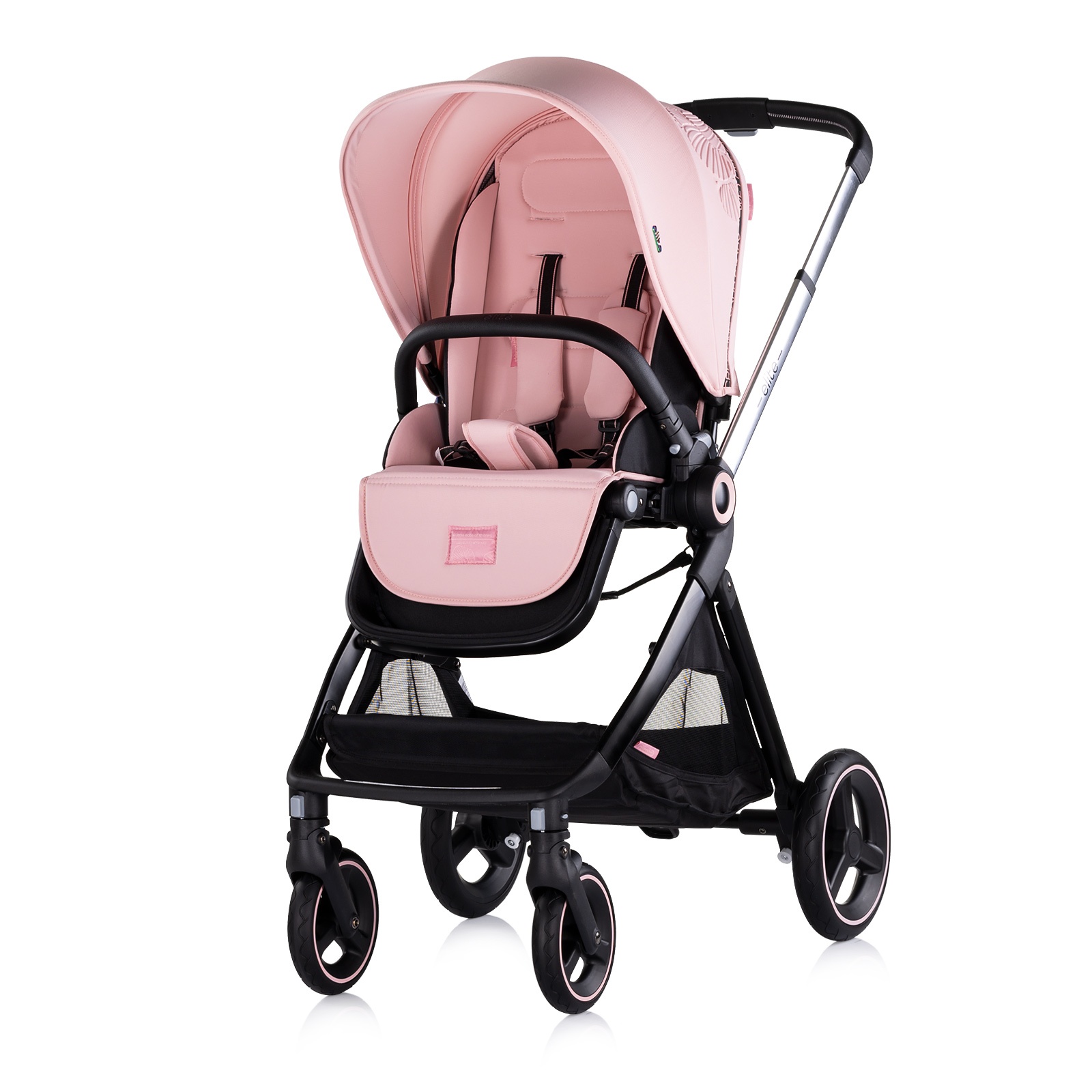 Детска количка 3 в 1 Chipolino Elite до 22 кг, розов маршмелоу — снимка 7
