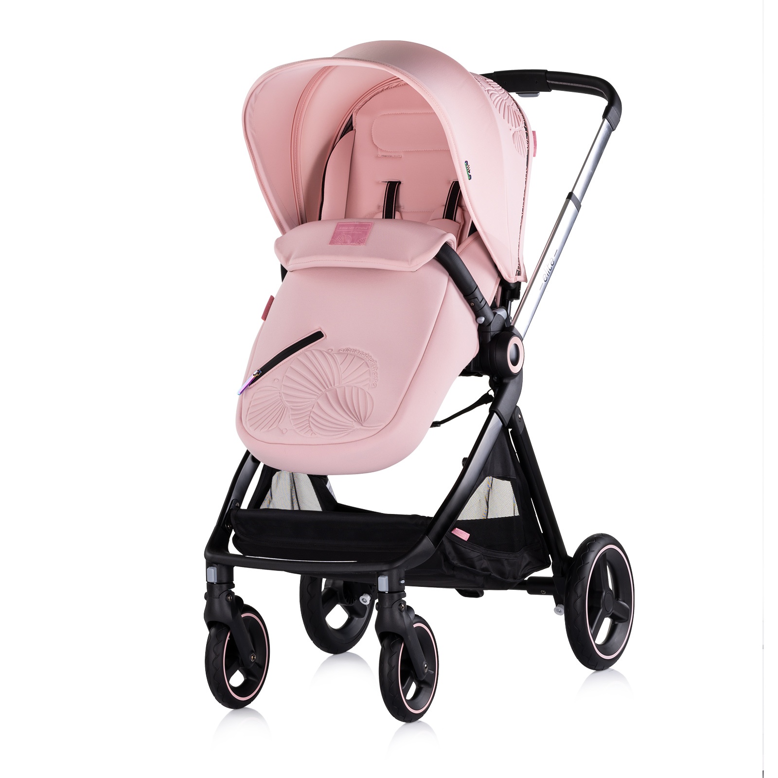 Детска количка 3 в 1 Chipolino Elite до 22 кг, розов маршмелоу — снимка 8