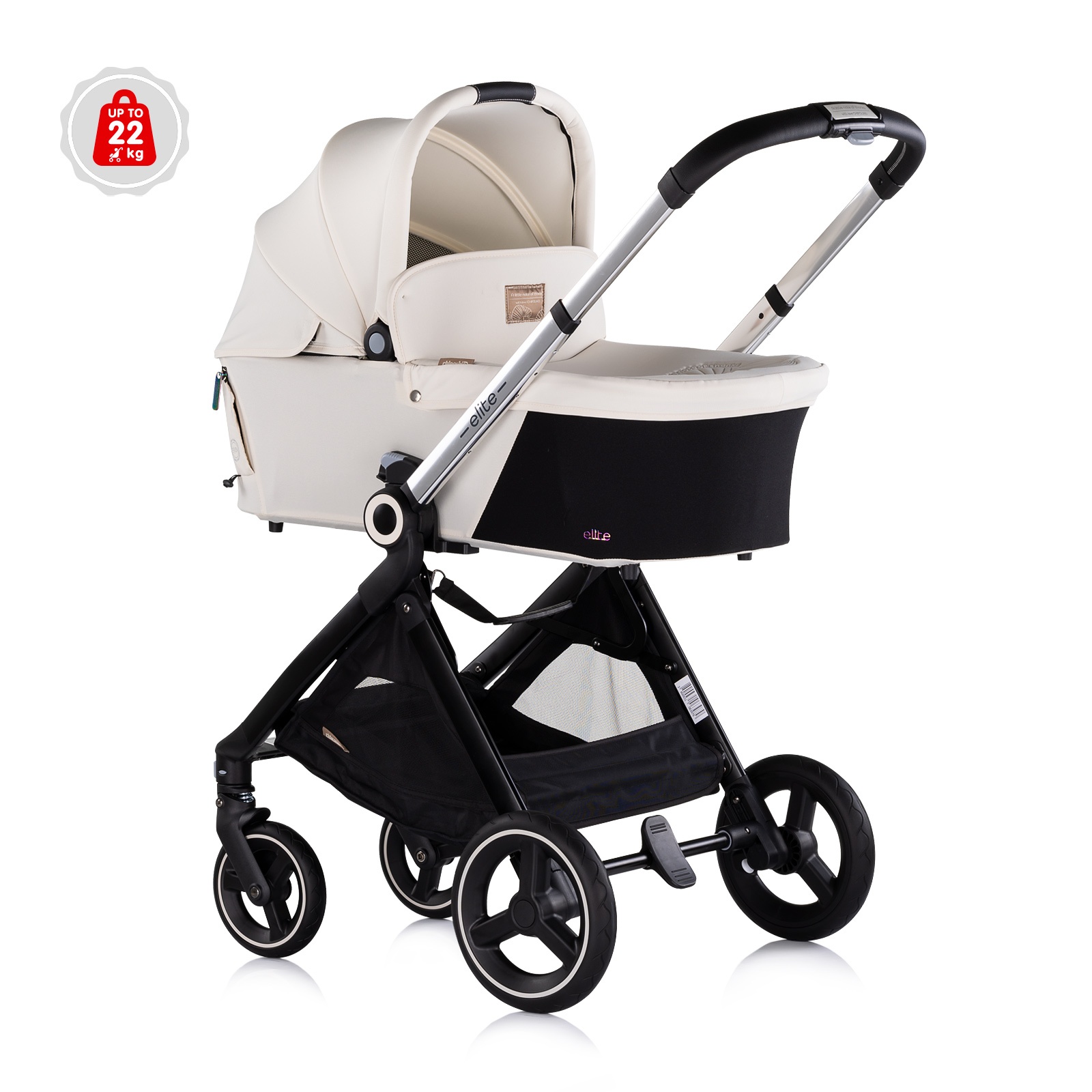Детска количка 3 в 1 Chipolino Elite до 22 кг, бишкота — снимка 3
