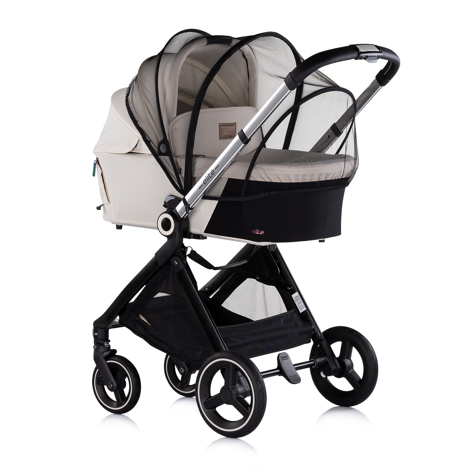 Детска количка 3 в 1 Chipolino Elite до 22 кг, бишкота — снимка 4