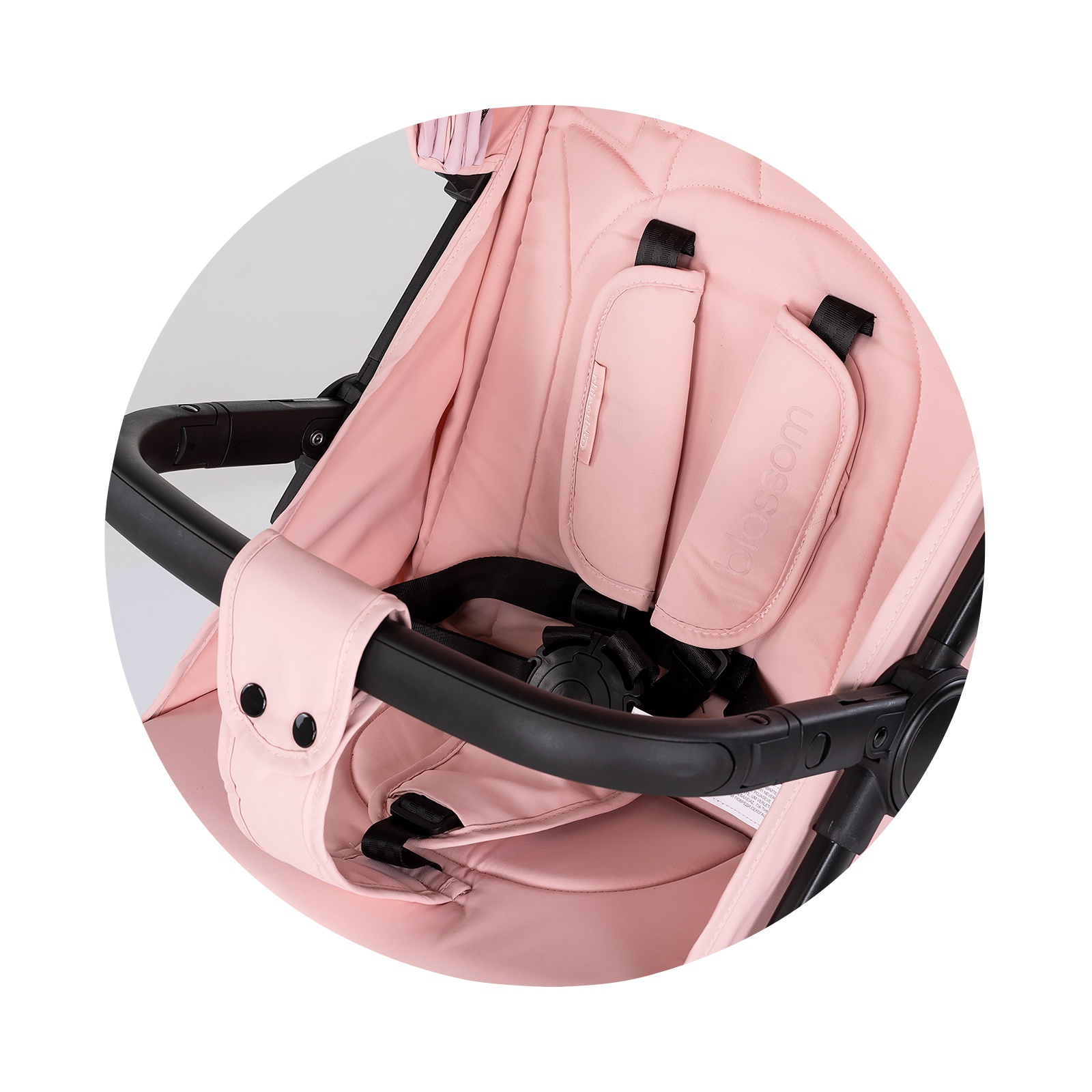 Детска количка Chipolino Blossom до 22 кг, пудрено розово