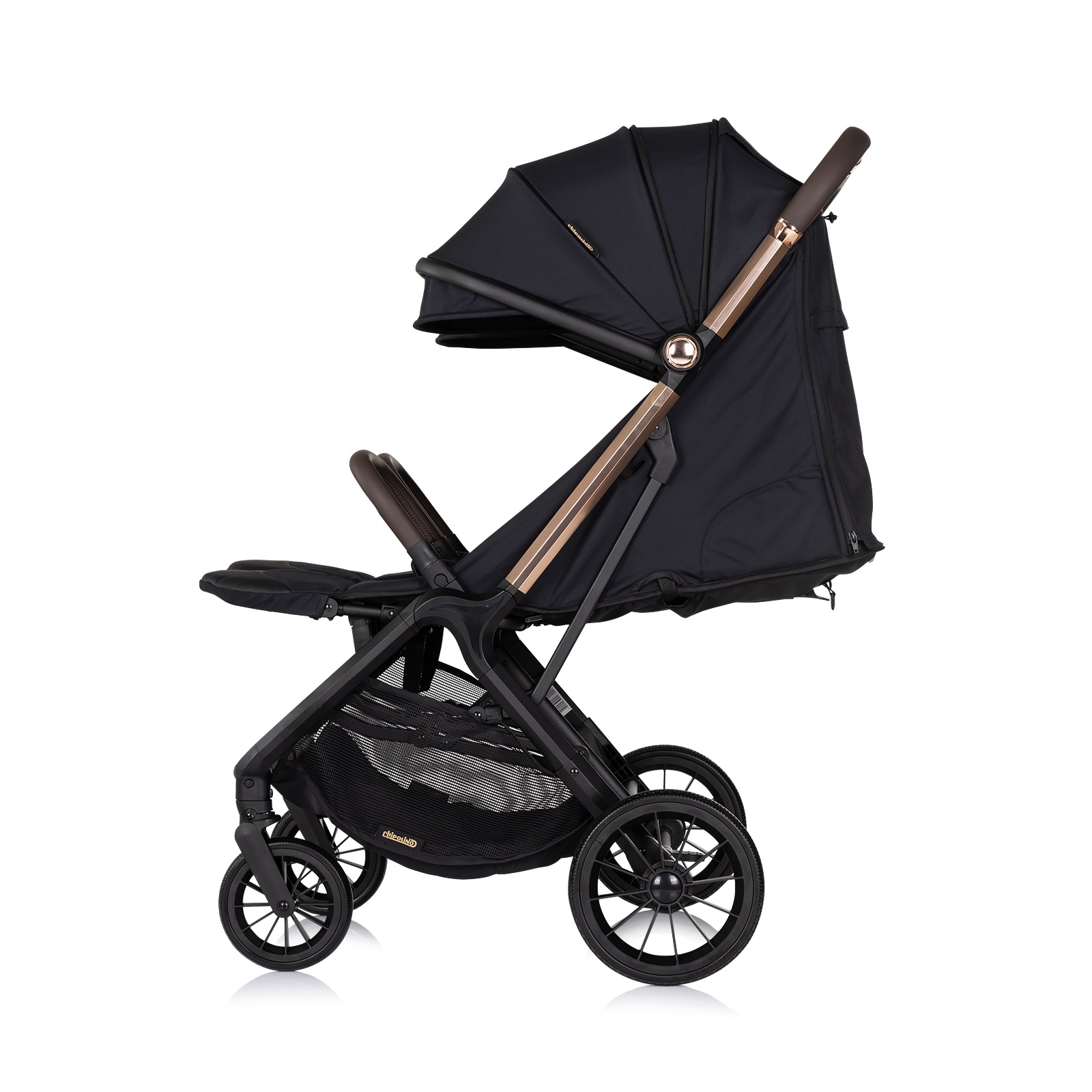 Количка за близнаци Chipolino Urban Duo, черна