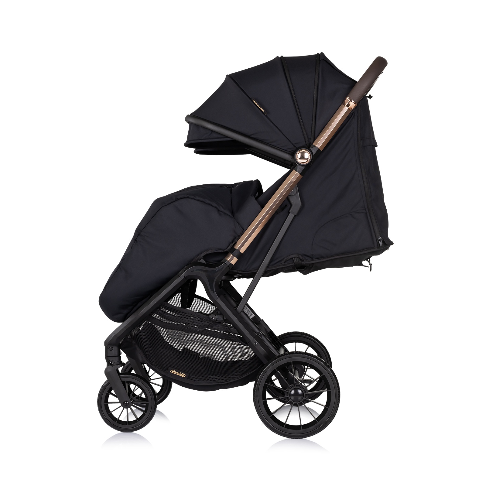 Количка за близнаци Chipolino Urban Duo, черна