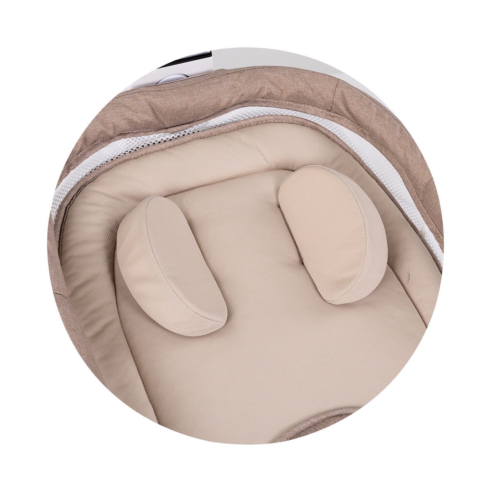 Електрическа люлка, шезлонг и столче Chipolino Lambada, тирамису — снимка 9