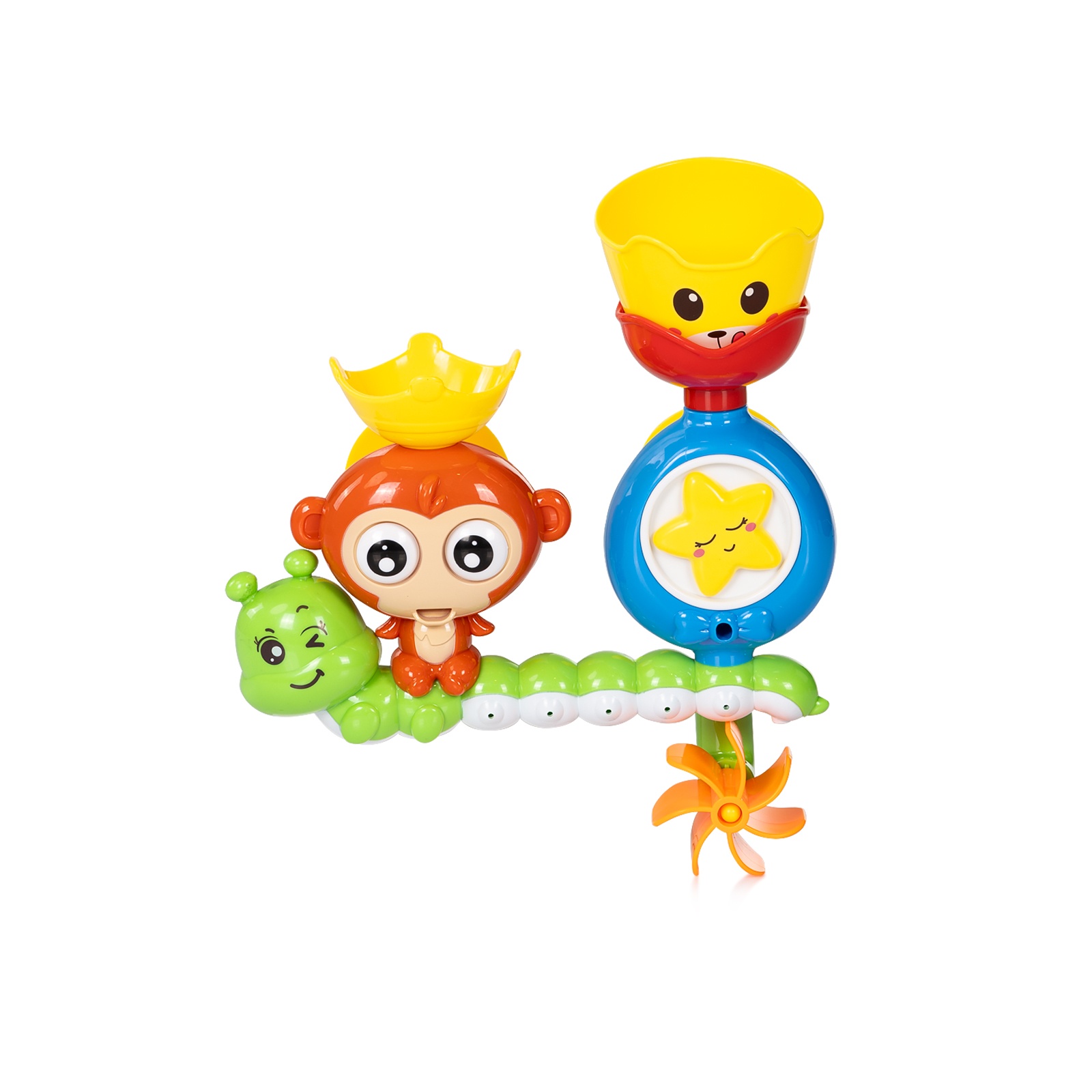 Играчка за баня Chipolino Гъсеничка с вендузки