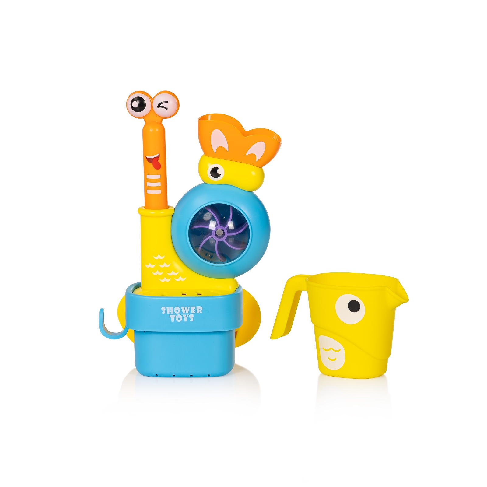 Играчка за баня Chipolino Охлювче с душ и вендузки