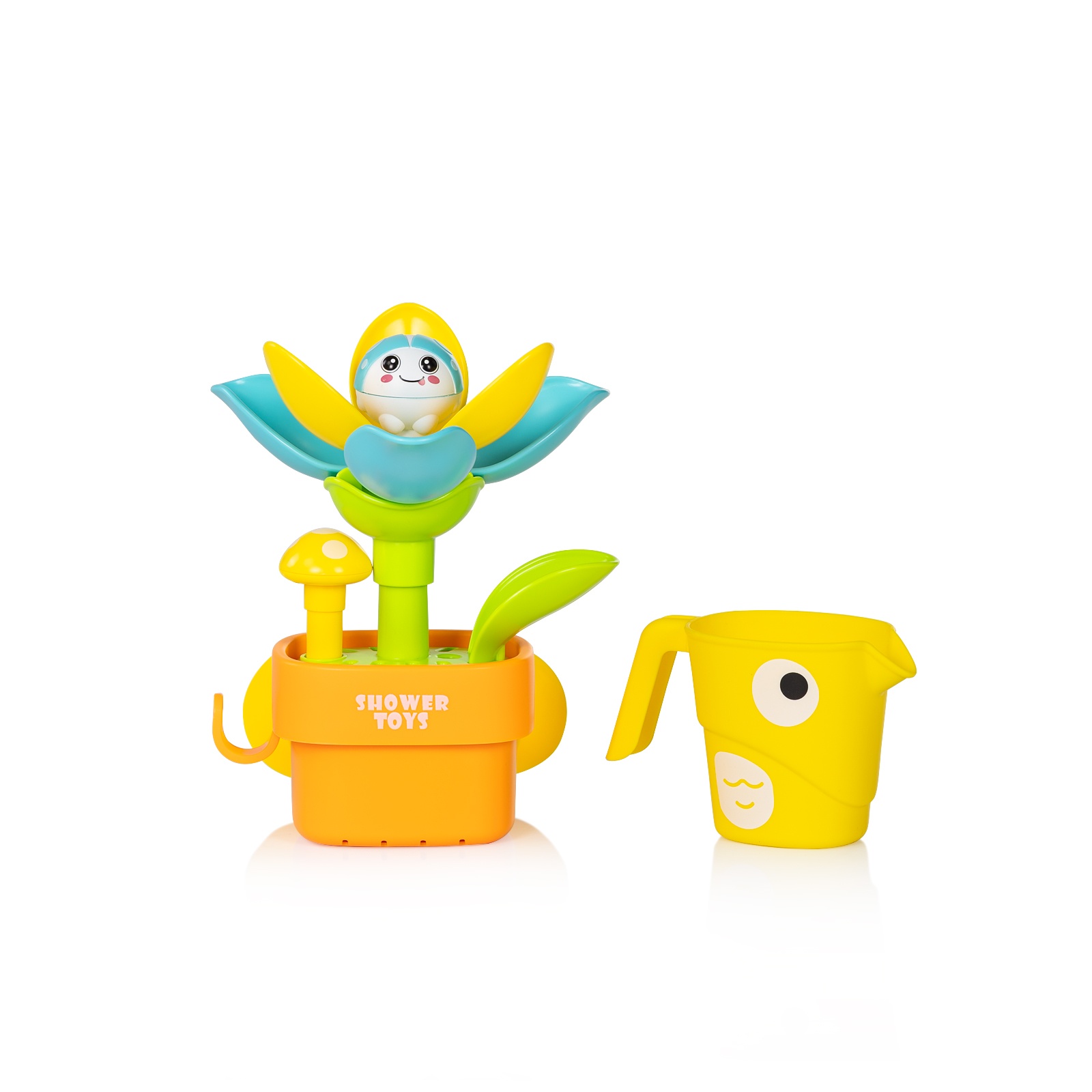Играчка за баня Chipolino Цветенце с чашка и вендузки