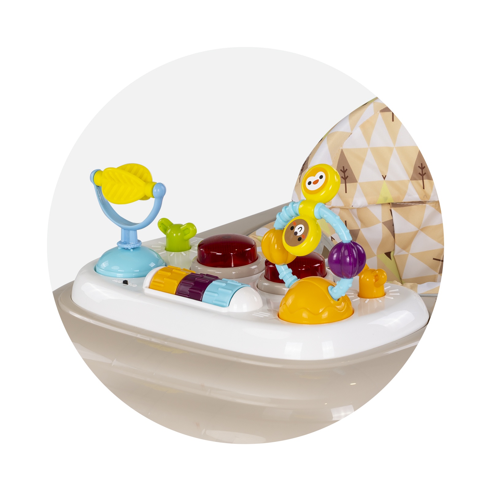 Бебешка проходилка Chipolino Baby Steps с музика, бежова