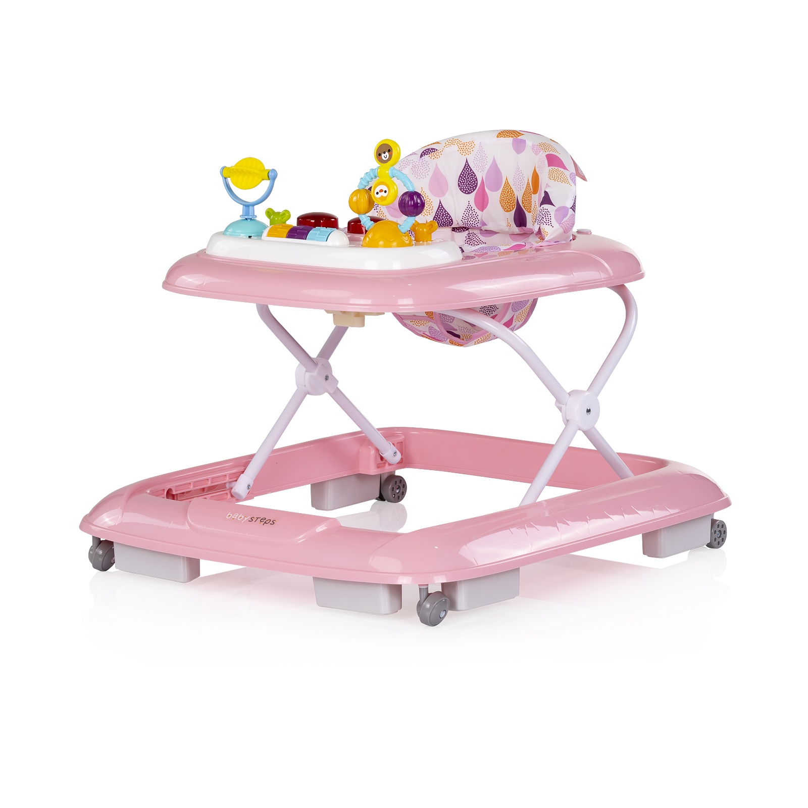 Бебешка проходилка Chipolino Baby Steps с музика, розова