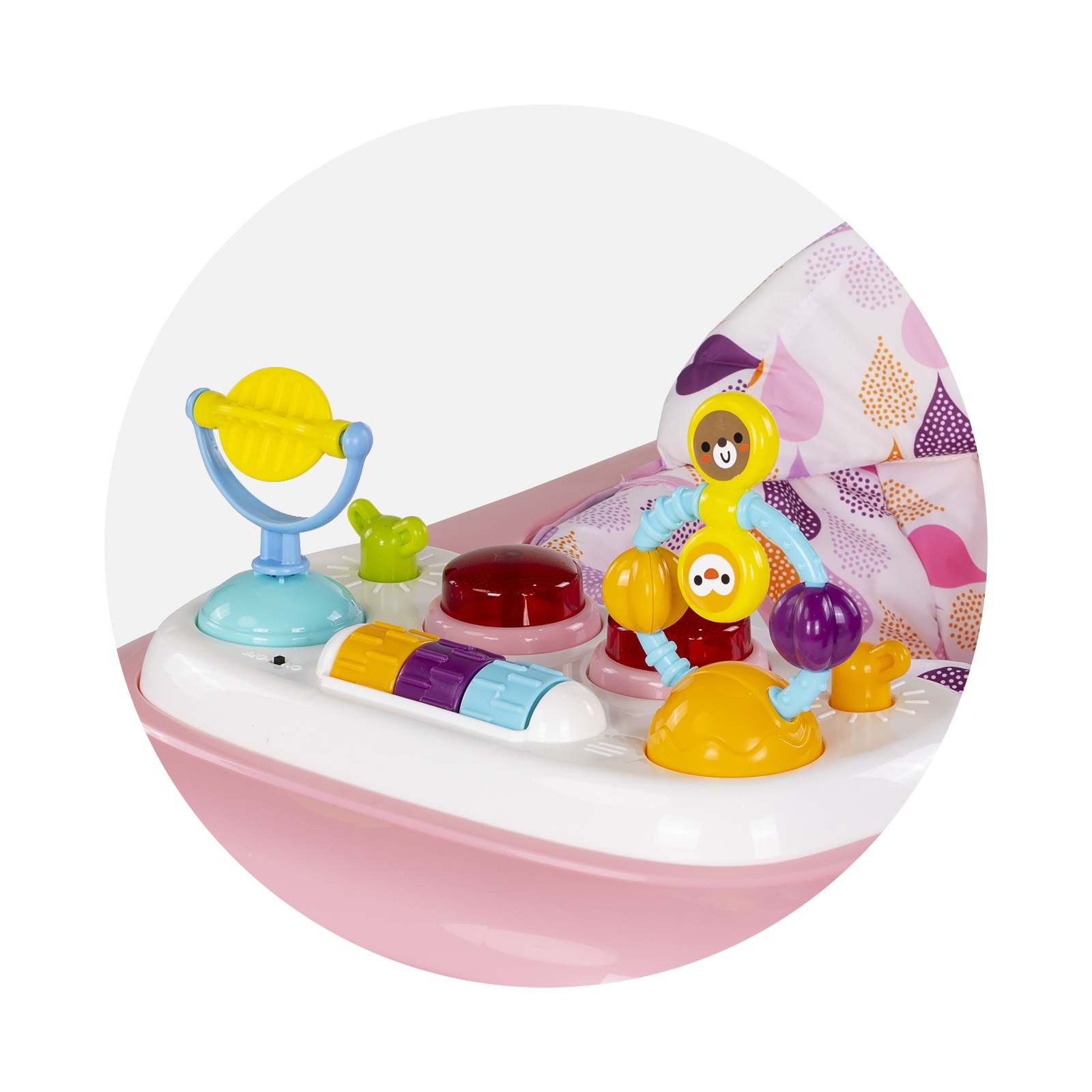 Бебешка проходилка Chipolino Baby Steps с музика, розова