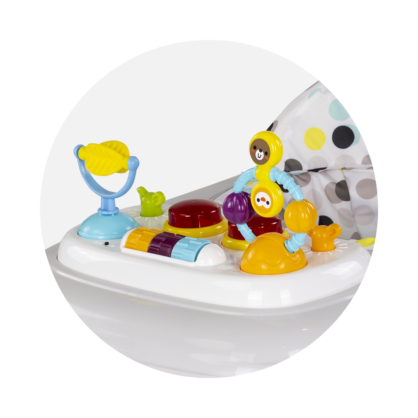Бебешка проходилка Chipolino Baby Steps с музика, сива