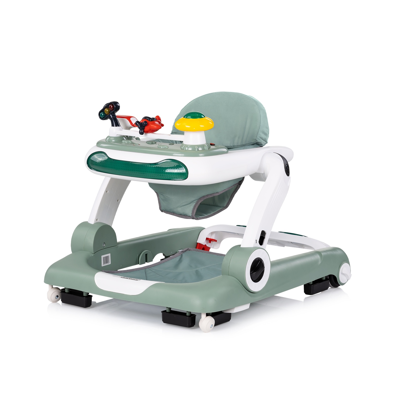 Бебешка проходилка 4 в 1 Chipolino Little Explorer, зелена