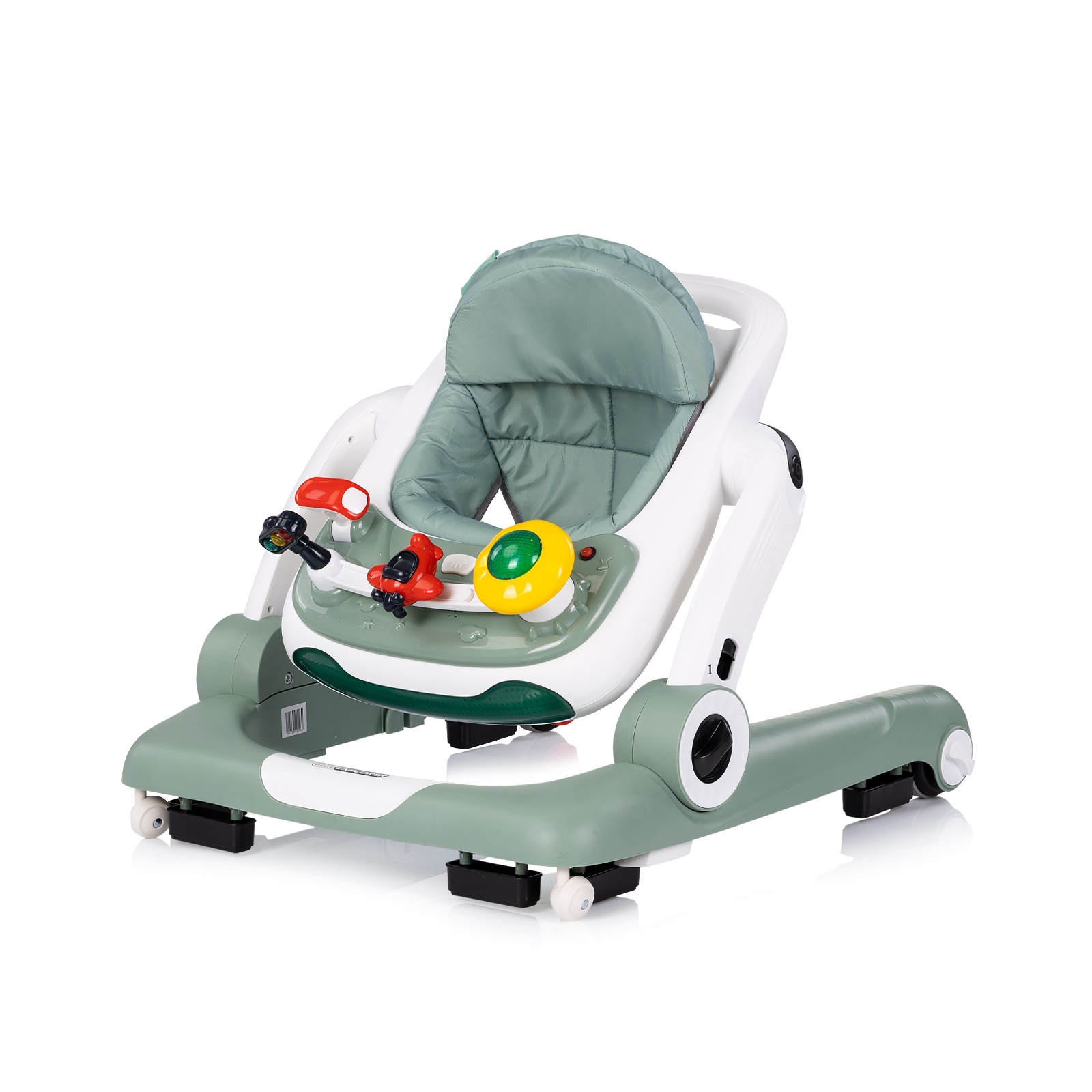 Бебешка проходилка 4 в 1 Chipolino Little Explorer, зелена