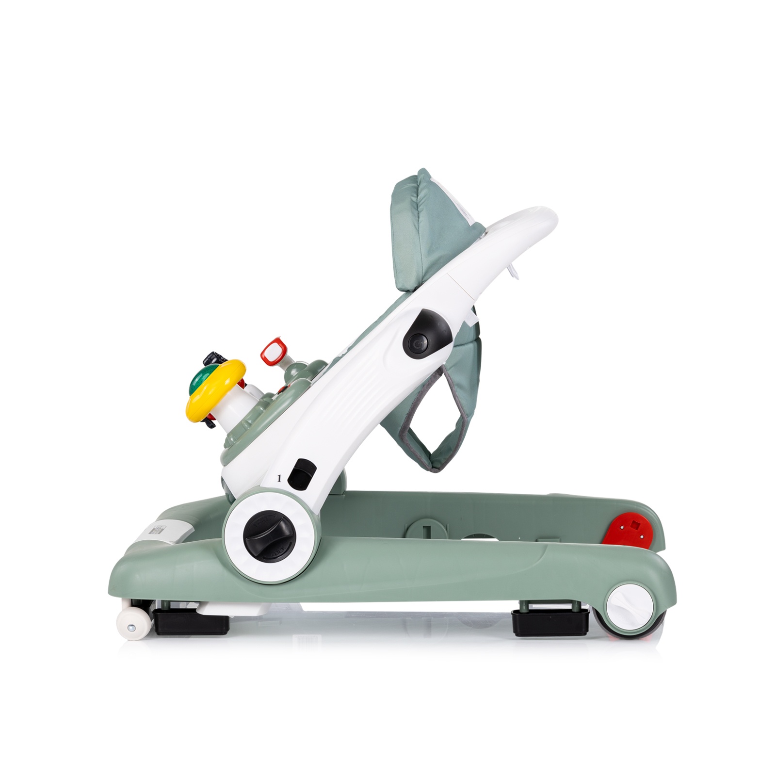 Бебешка проходилка 4 в 1 Chipolino Little Explorer, зелена
