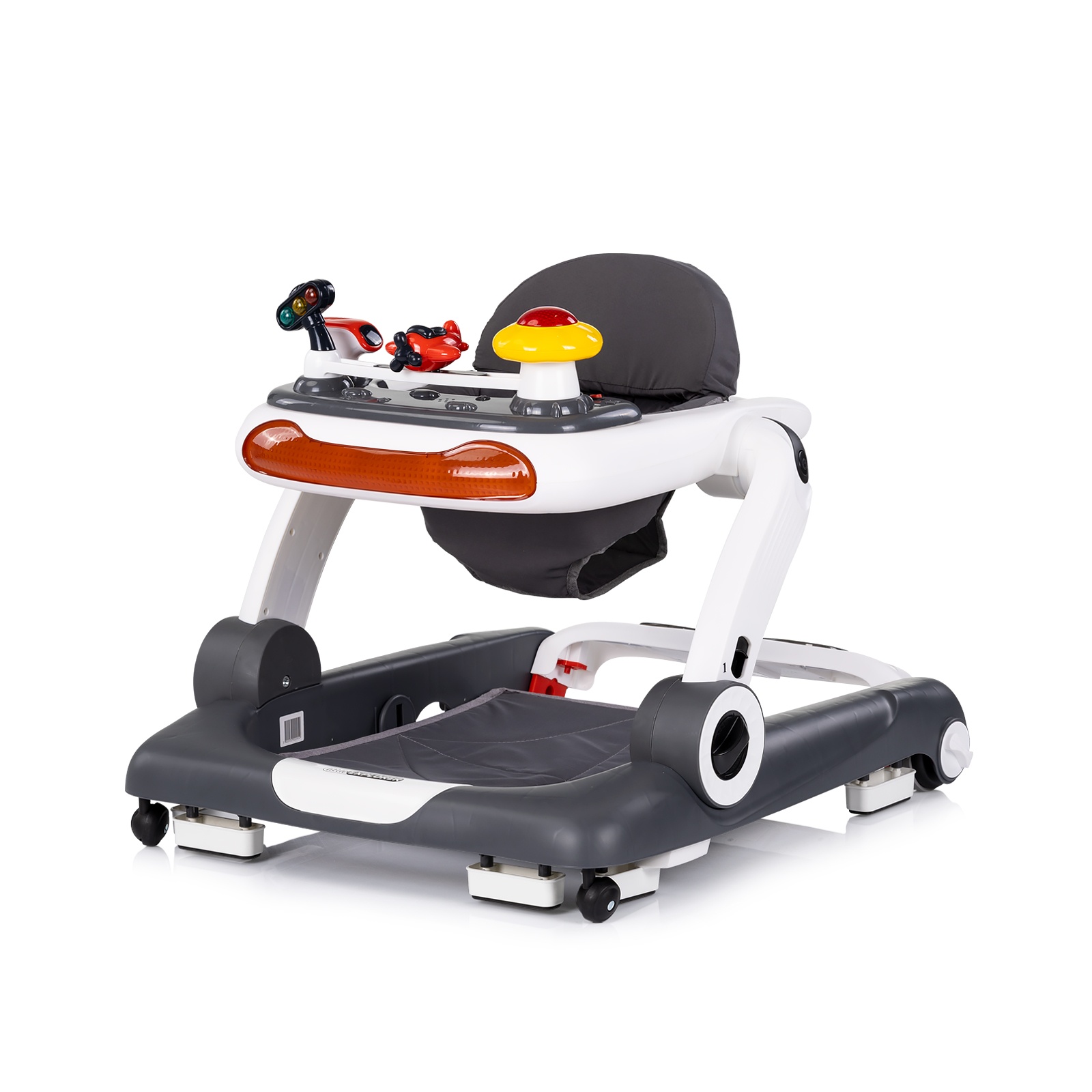 Бебешка проходилка 4 в 1 Chipolino Little Explorer, сива