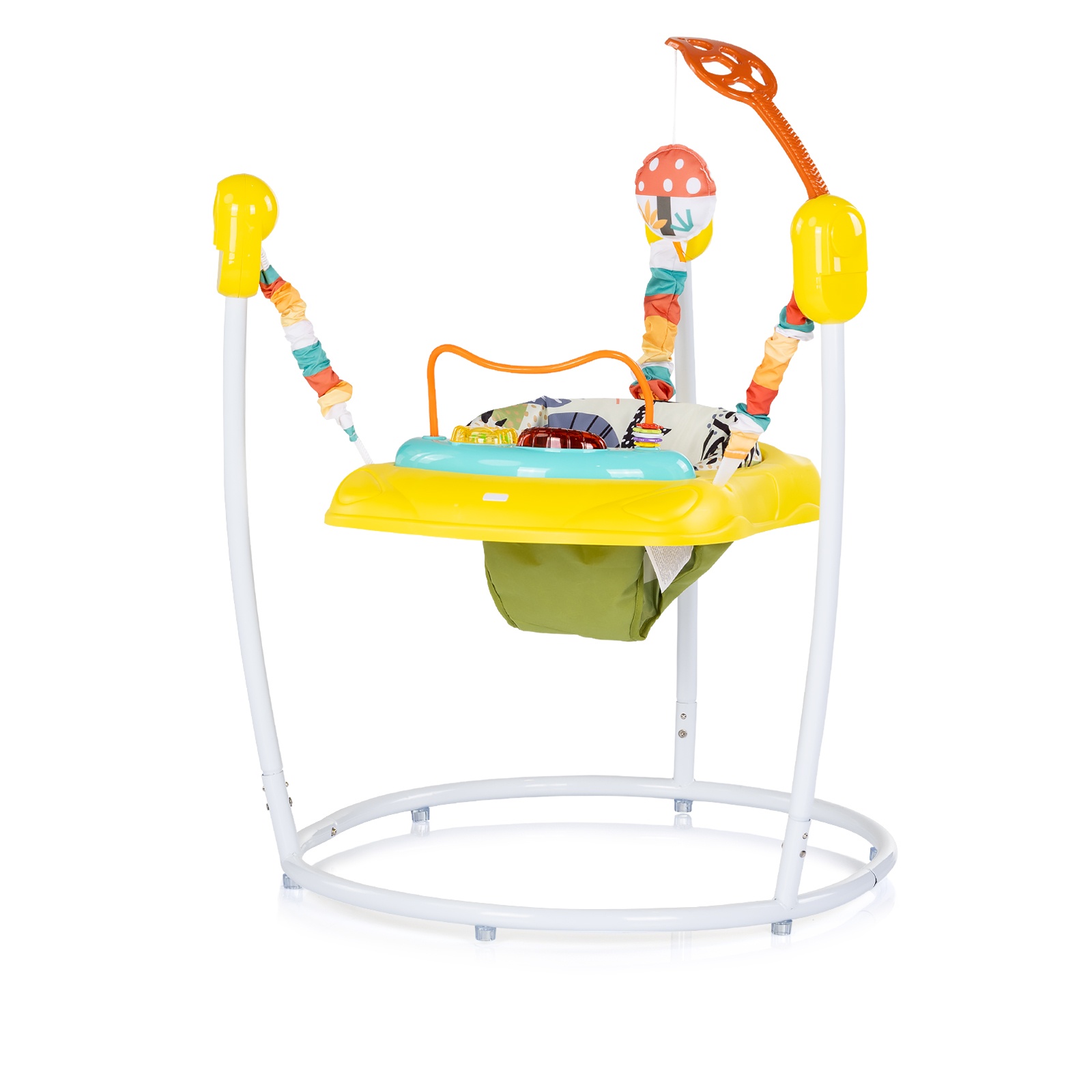 Активен център с подскачане Chipolino Jumpy Car, жълт