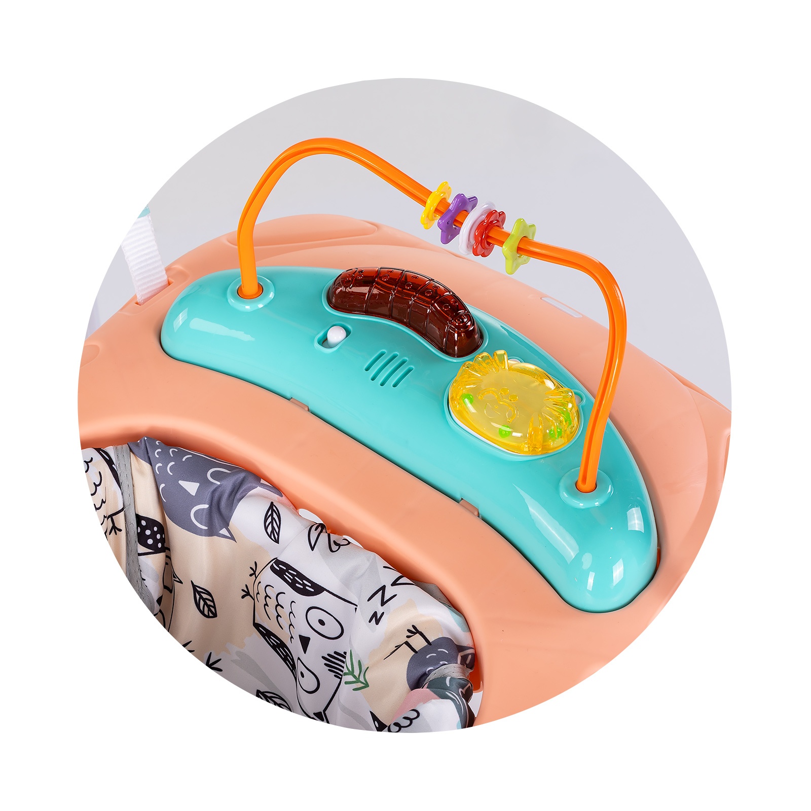 Активен център с подскачане Chipolino Jumpy Car, розов
