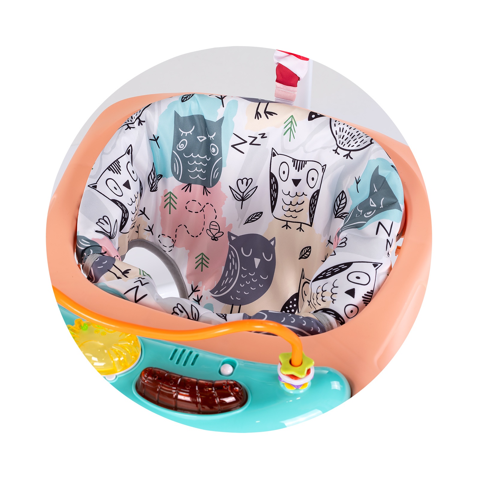 Активен център с подскачане Chipolino Jumpy Car, розов