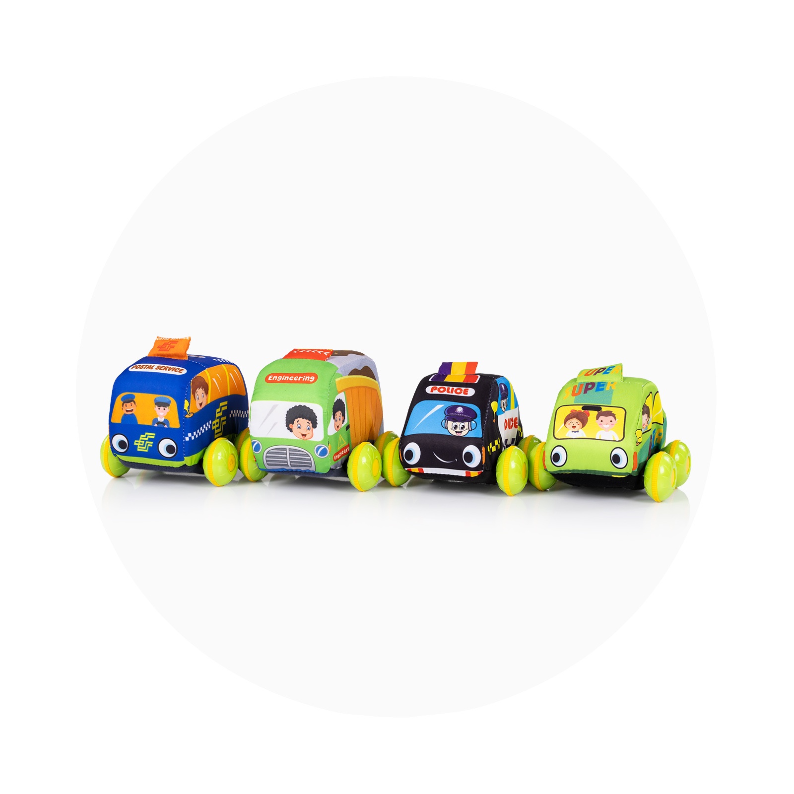 Комплект постелка за игра Chipolino с 4 меки колички — снимка 4