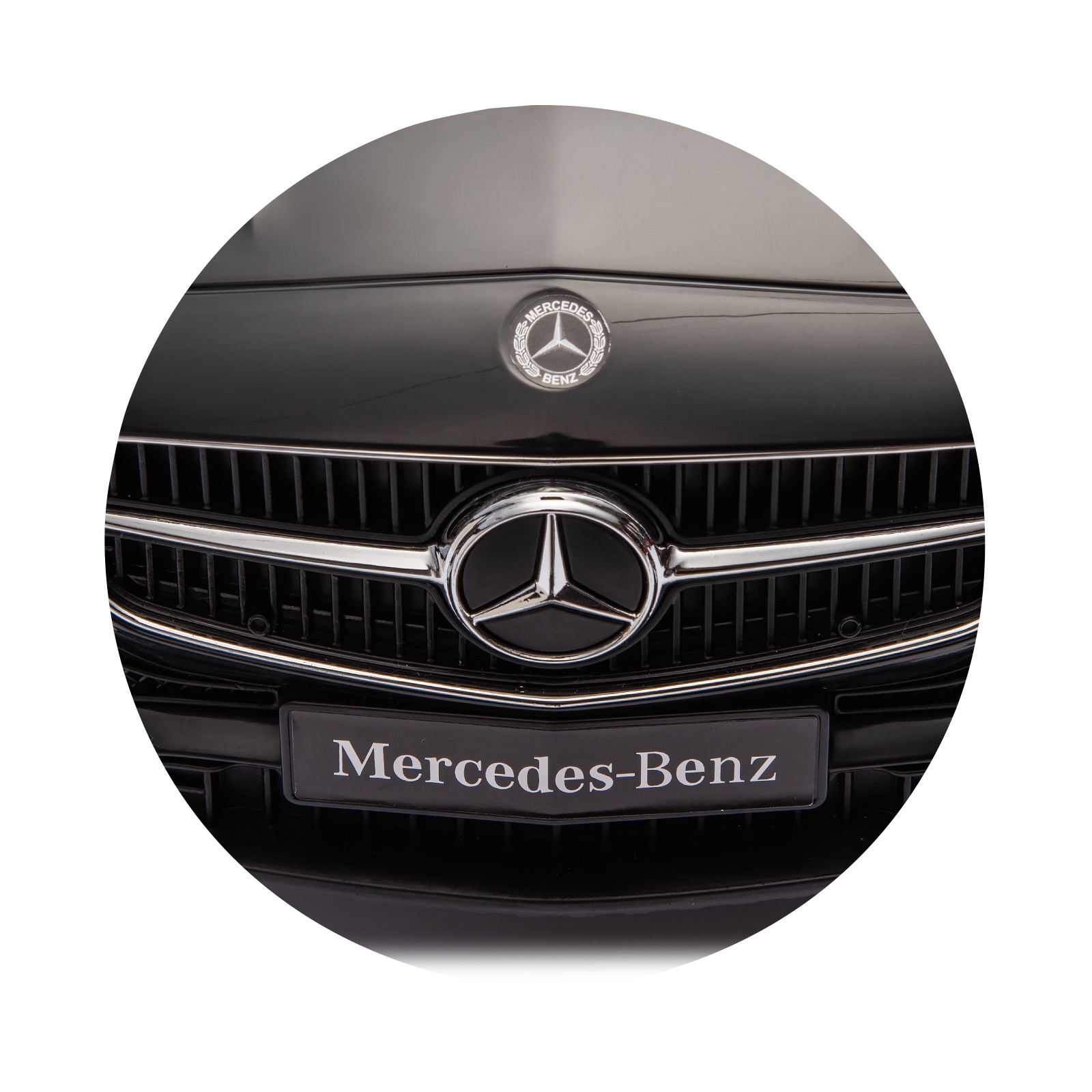 Кола за яздене с дръжка Chipolino Mercedes-Benz C-Class, черна