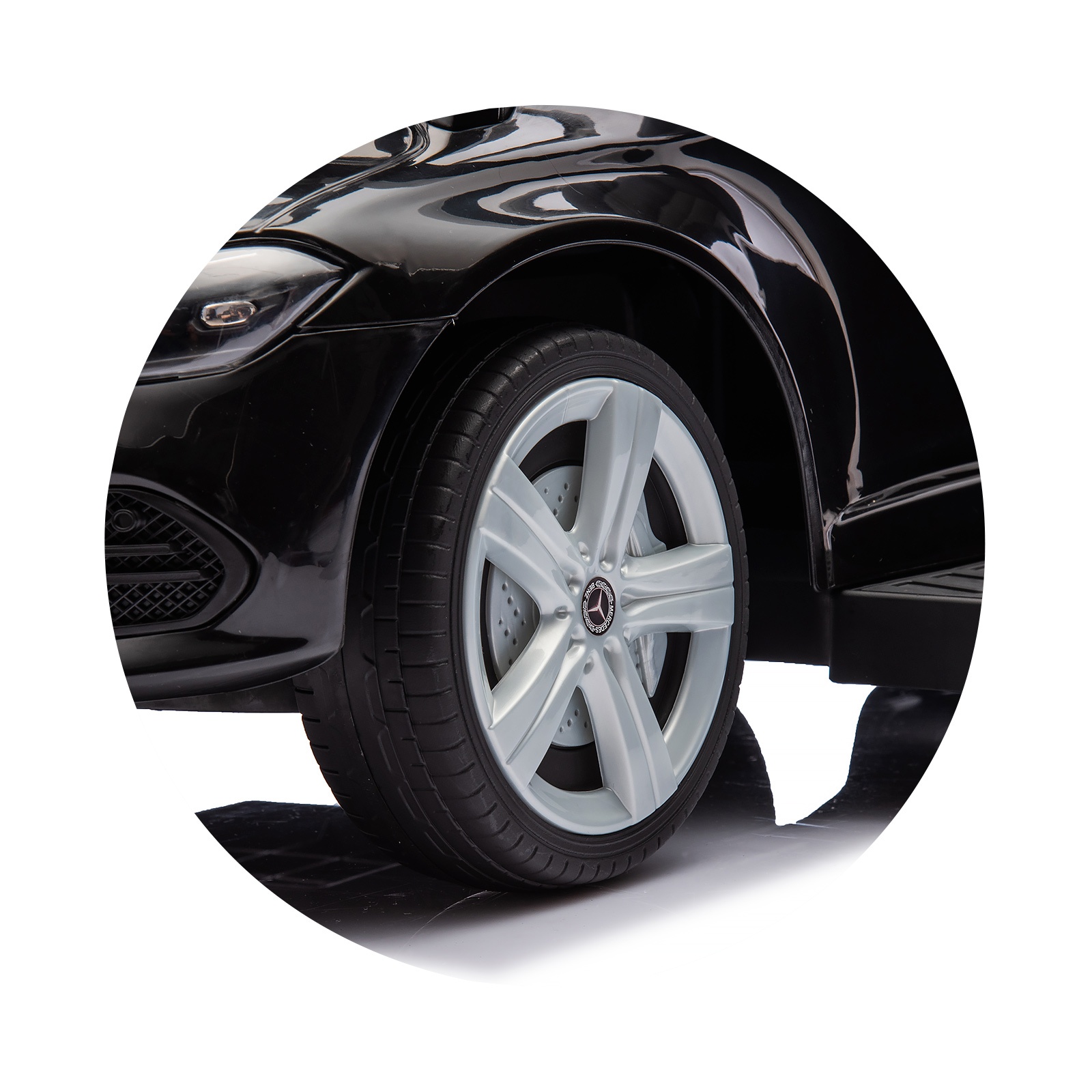 Кола за яздене с дръжка Chipolino Mercedes-Benz C-Class, черна
