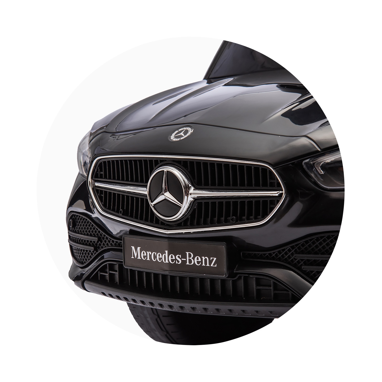 Кола за яздене с дръжка Chipolino Mercedes-Benz C-Class, черна
