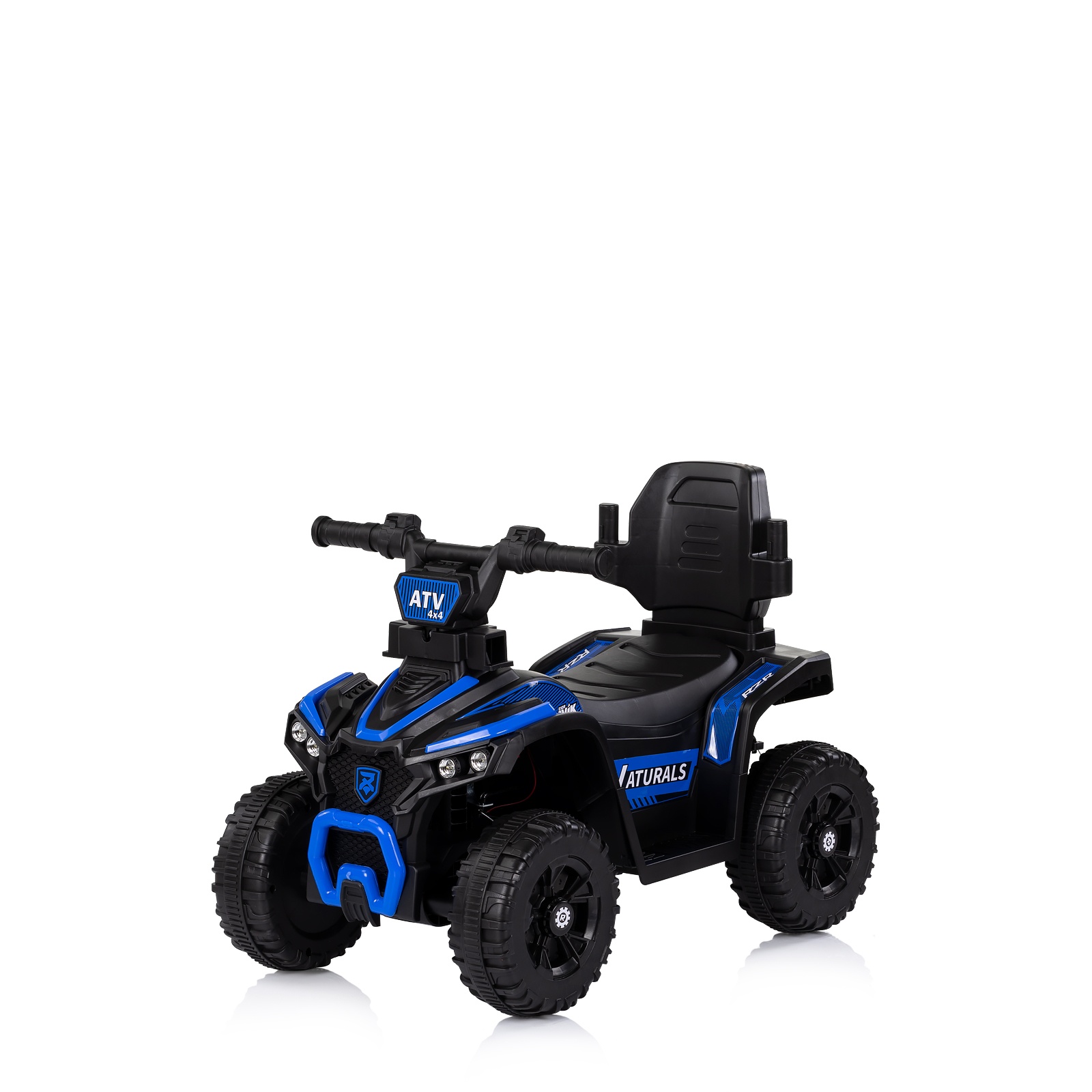 Кола за яздене с родителска дръжка Chipolino ATV, синя