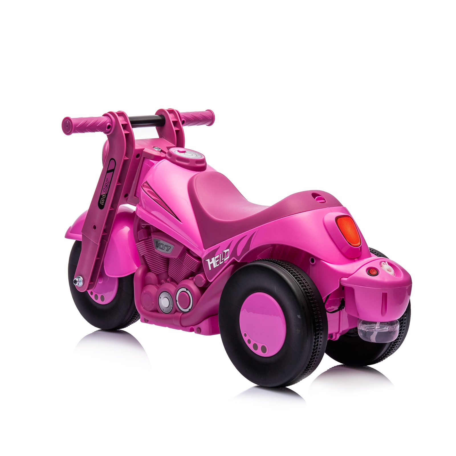 Мотор за яздене Chipolino Bubble Rider с музика и балончета, розов — снимка 5