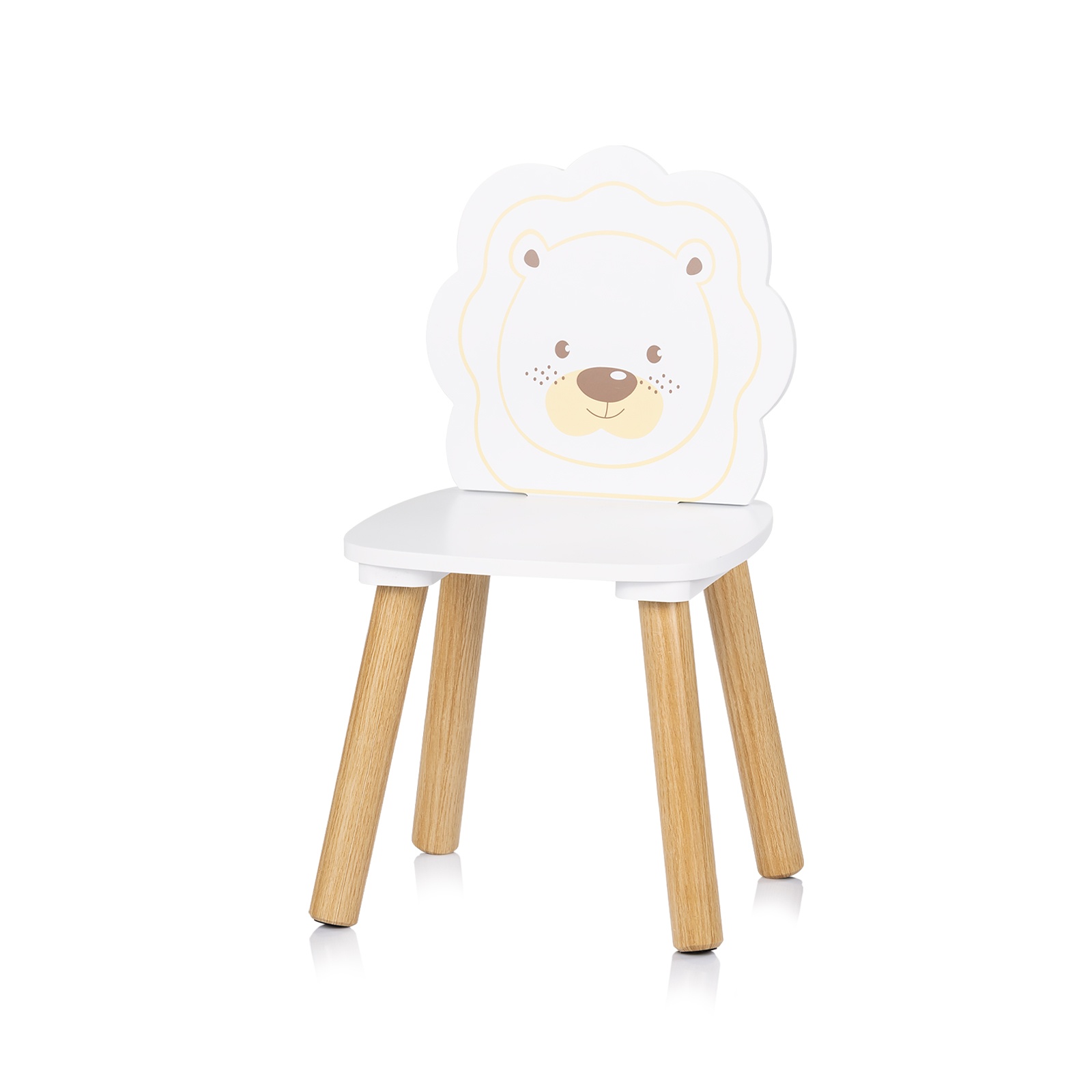 Детска маса с два стола Chipolino, хипо и лъв