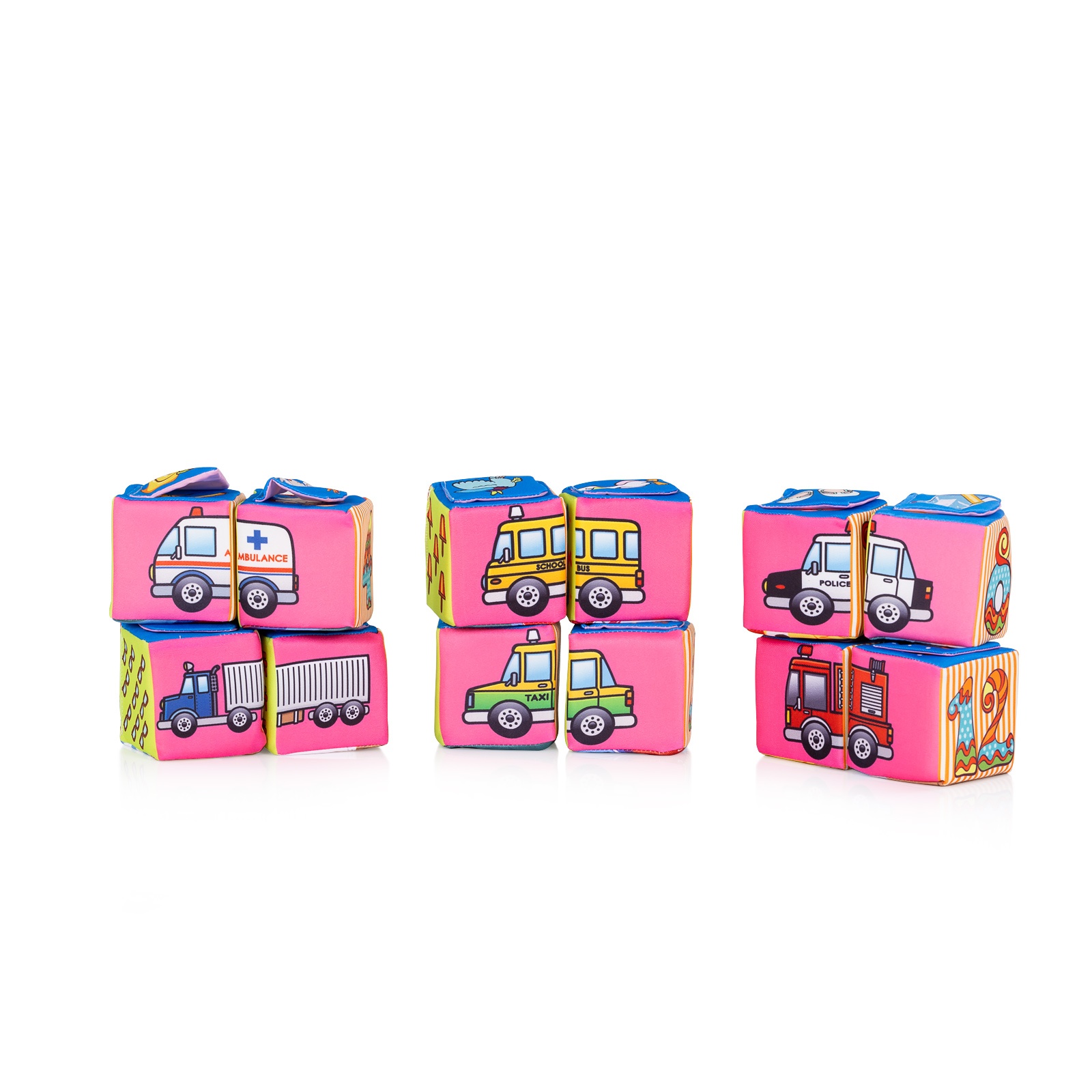 Меки кубчета за игра Chipolino, комплект 12 броя — снимка 6