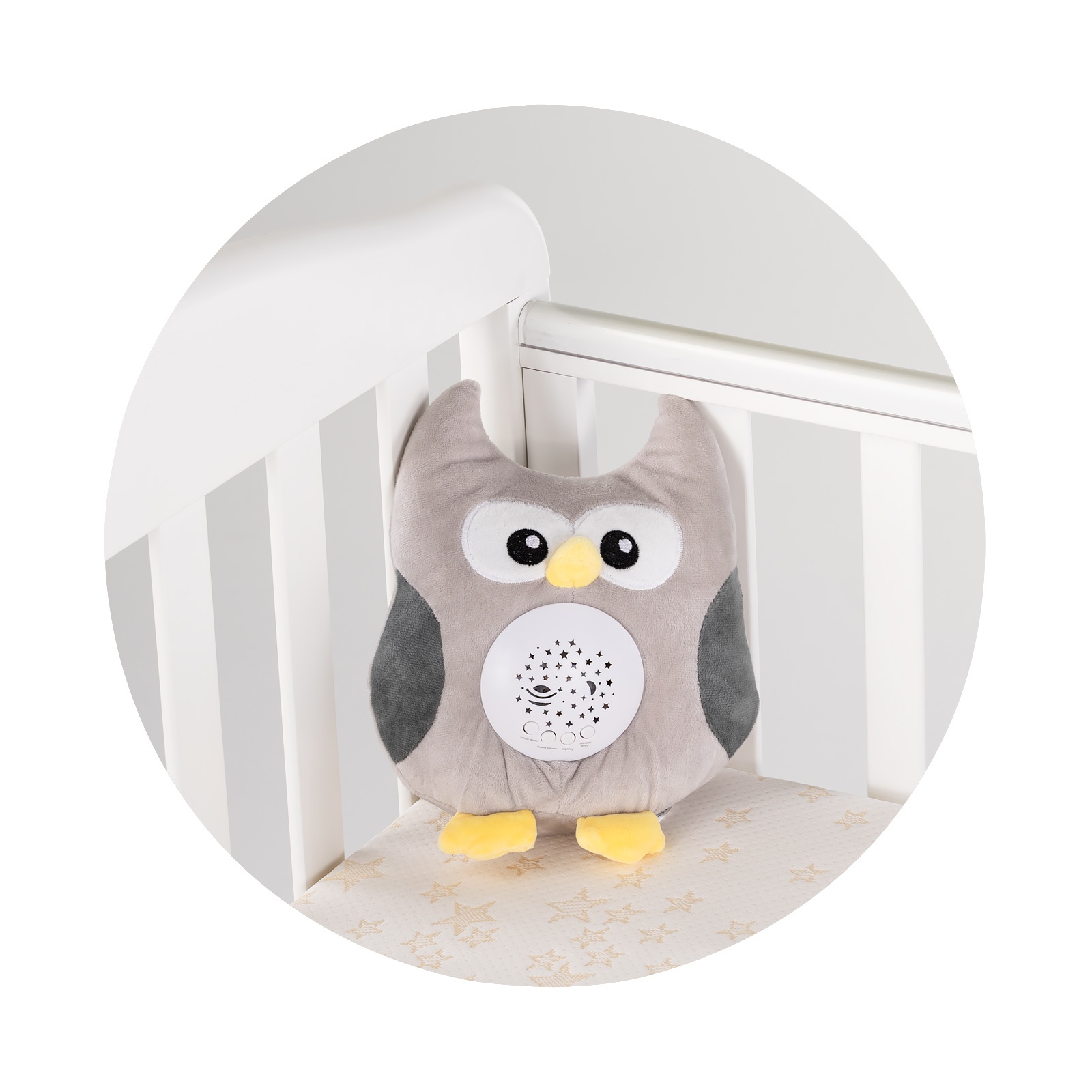 Плюшена играчка с проектор и музика Chipolino Малък бух — снимка 4