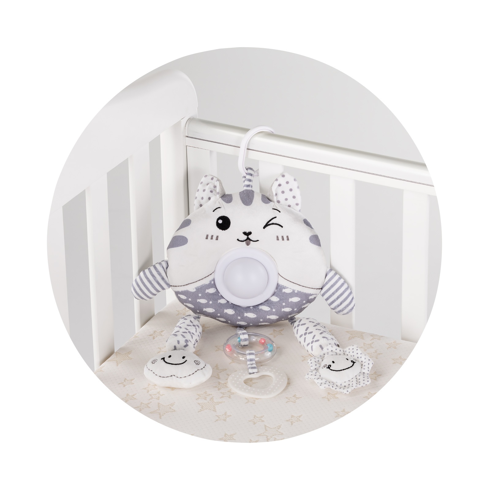 Плюшена играчка за количка и легло Chipolino Голямо коте — снимка 3
