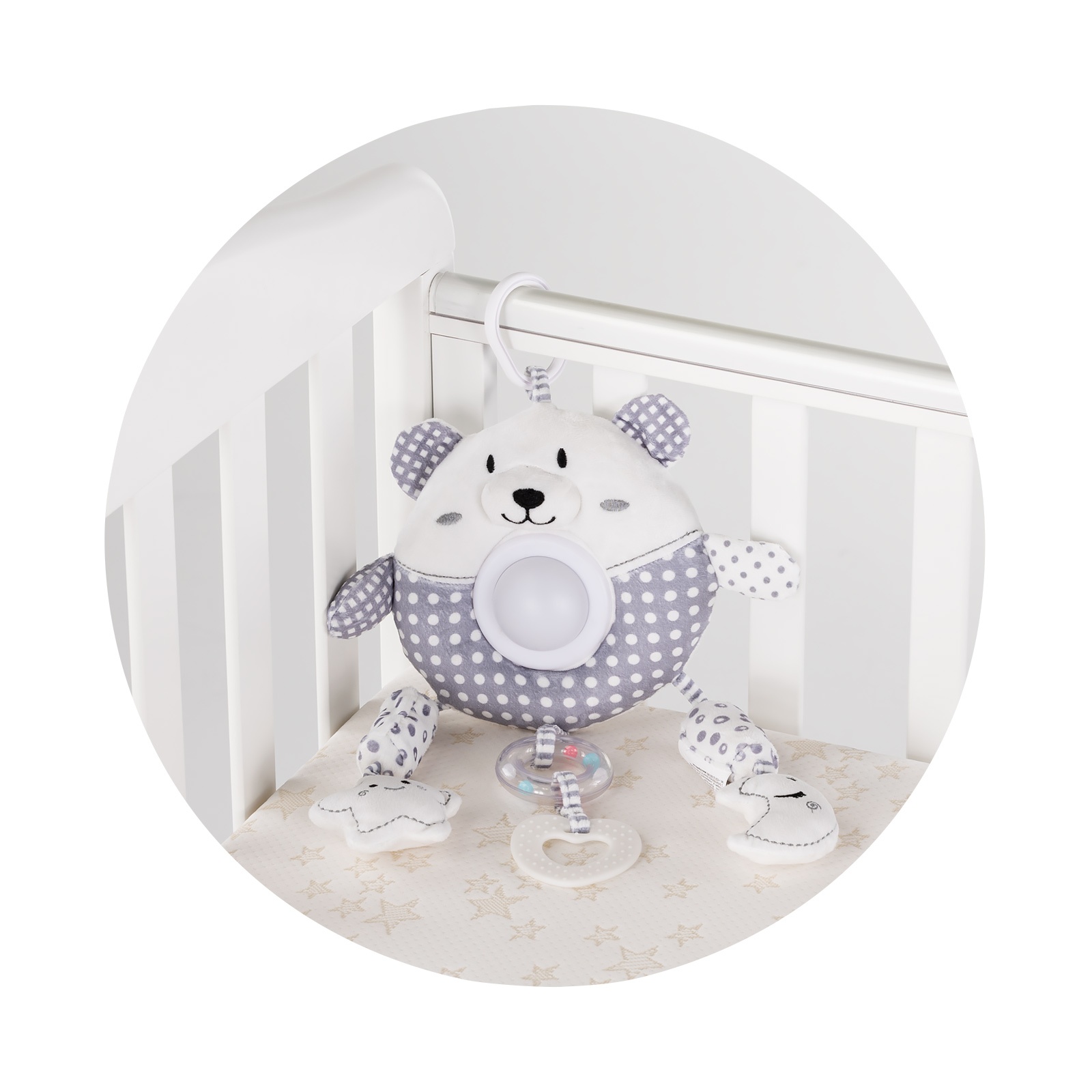 Плюшена играчка за количка и легло Chipolino Голямо мече — снимка 3