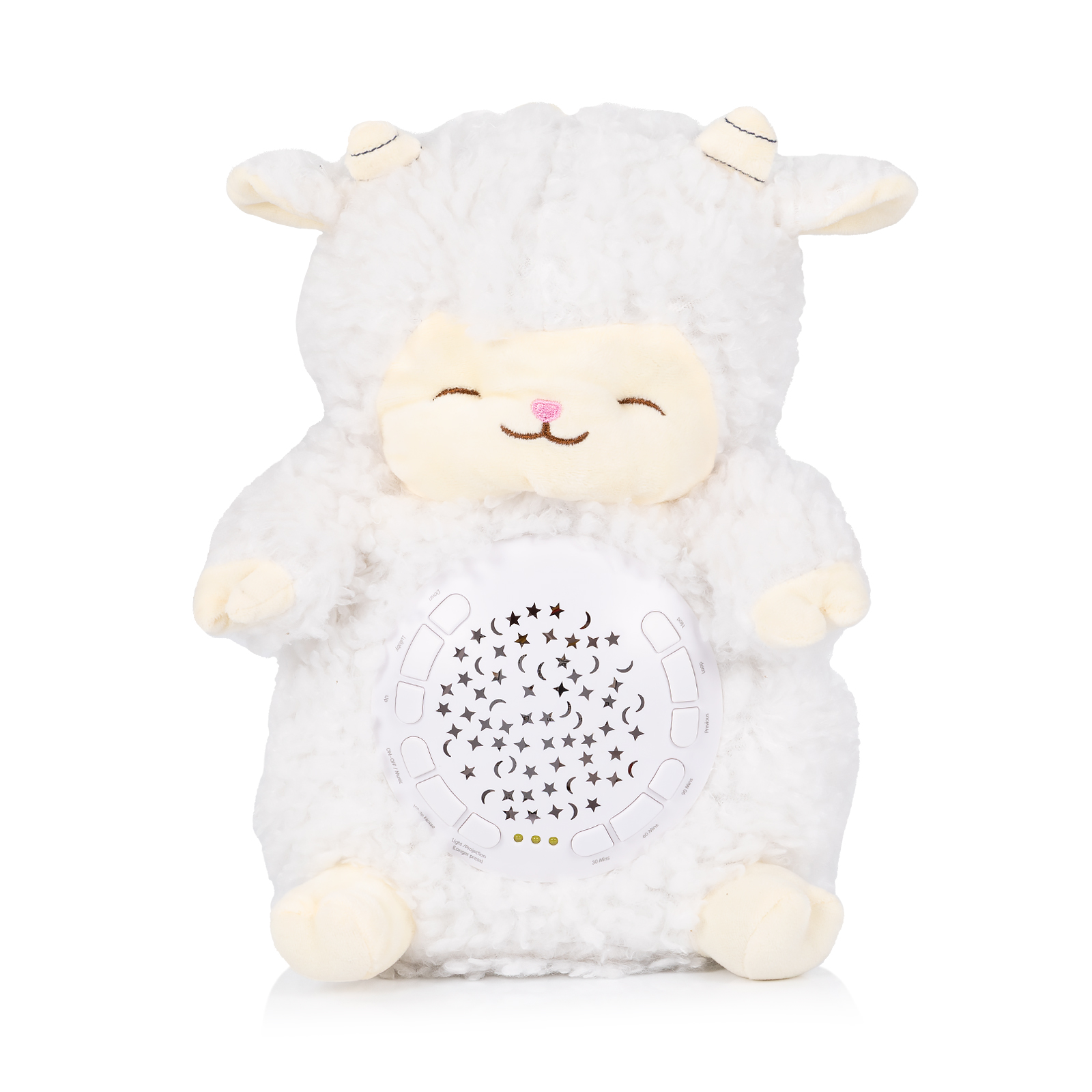 Плюшена играчка с проектор и музика Chipolino Агънце