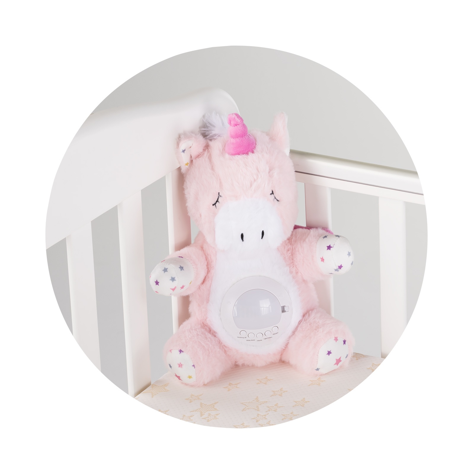 Плюшена играчка с проектор и музика Chipolino Еднорог с поклащане — снимка 4